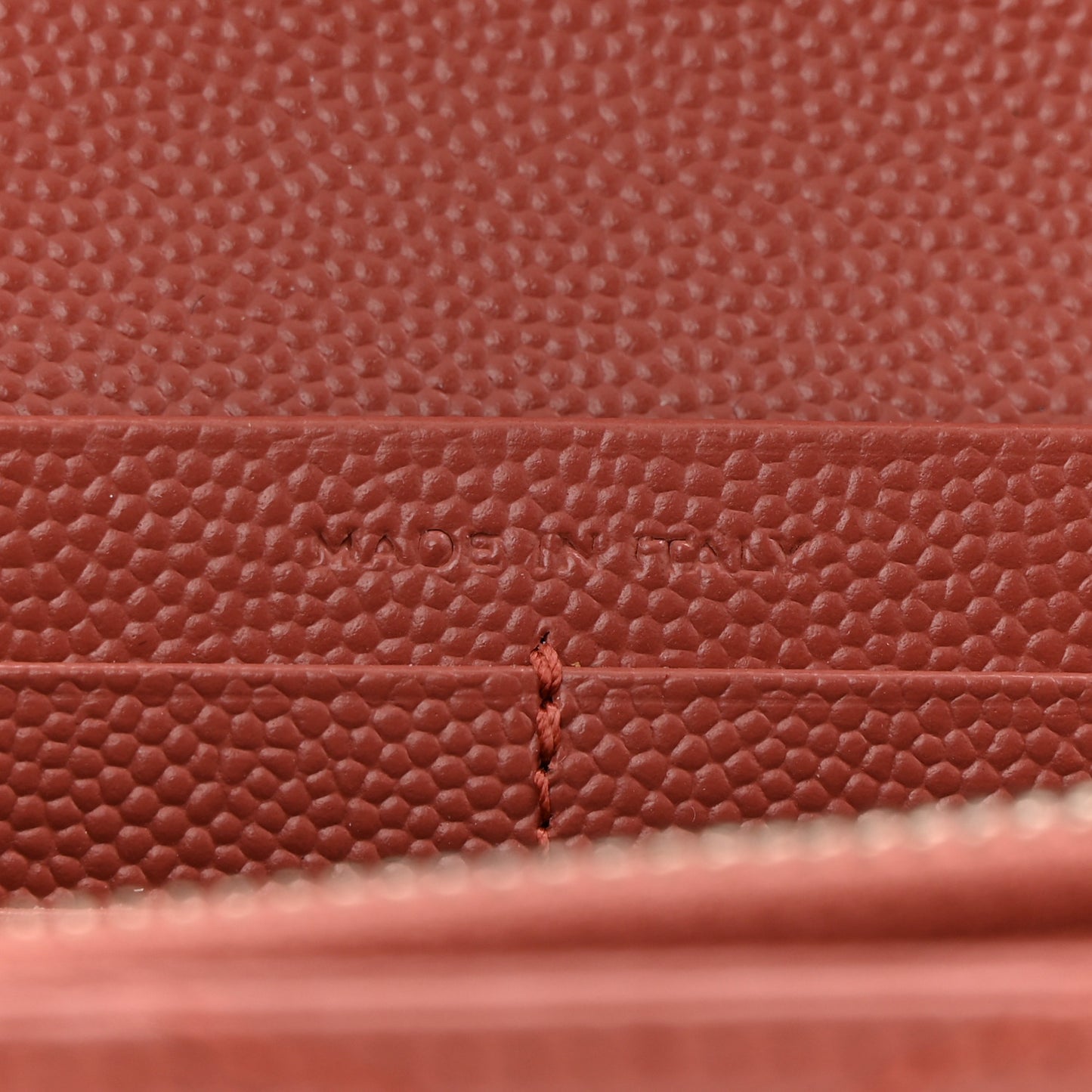 Grain De Poudre Matelasse Chevron Small Monogram Chain Wallet Blush Fonce