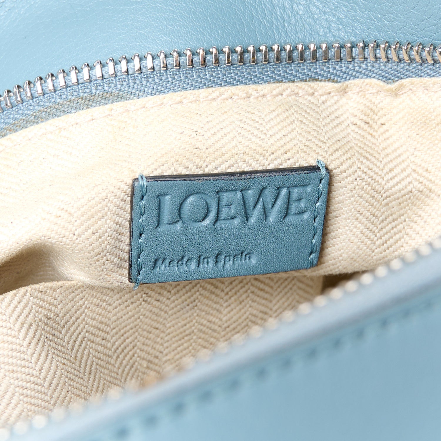 Loewe Calfskin Medium Puzzle Bag Stone Blue 6 of 11