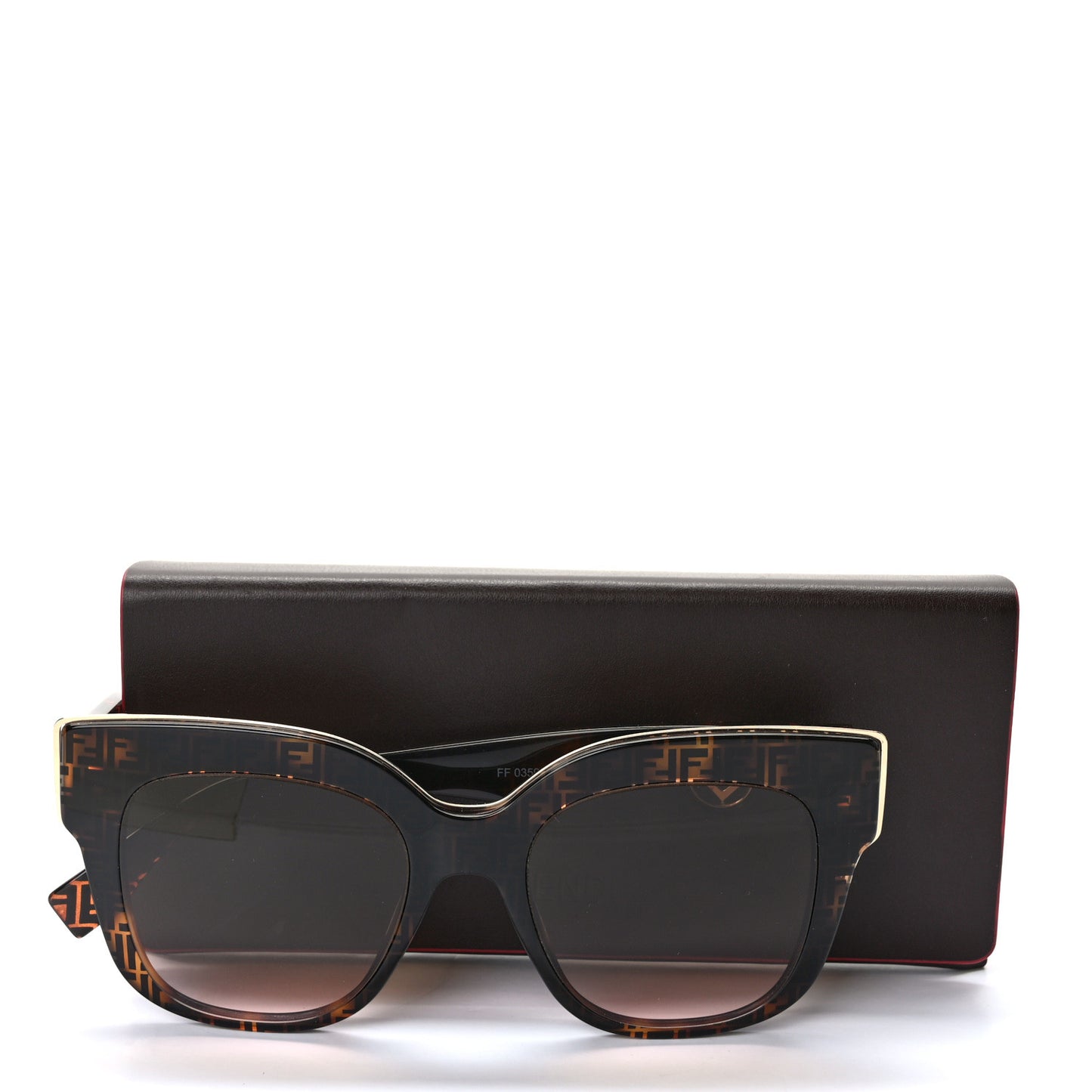 Acetate F is Fendi 51mm Cat Eye Sunglasses FF 0359/S Tortoise Camouflage