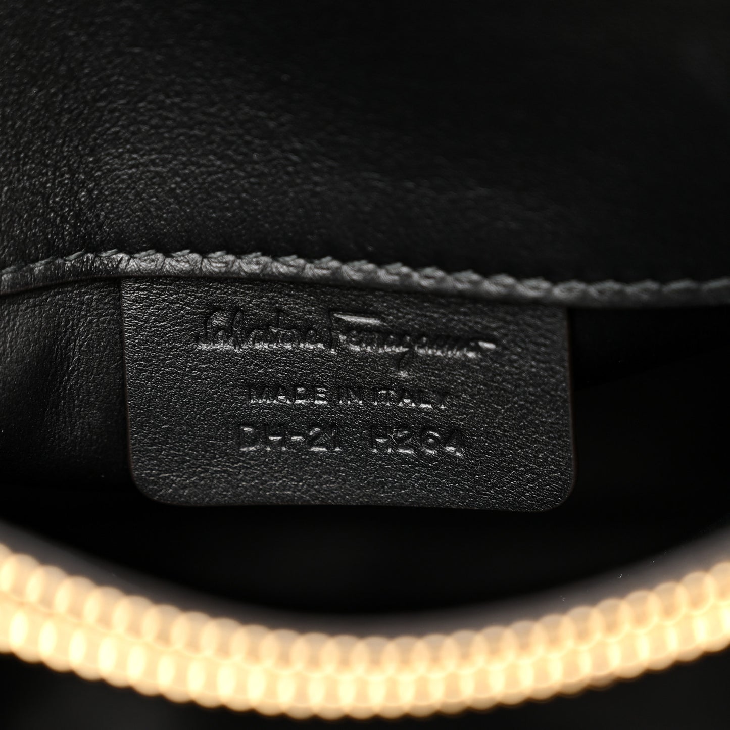 Calfskin Large Studio Bag Wine Bone Black