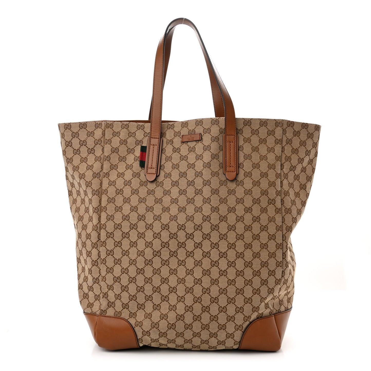 Monogram Large Vertical Original Tote Tan