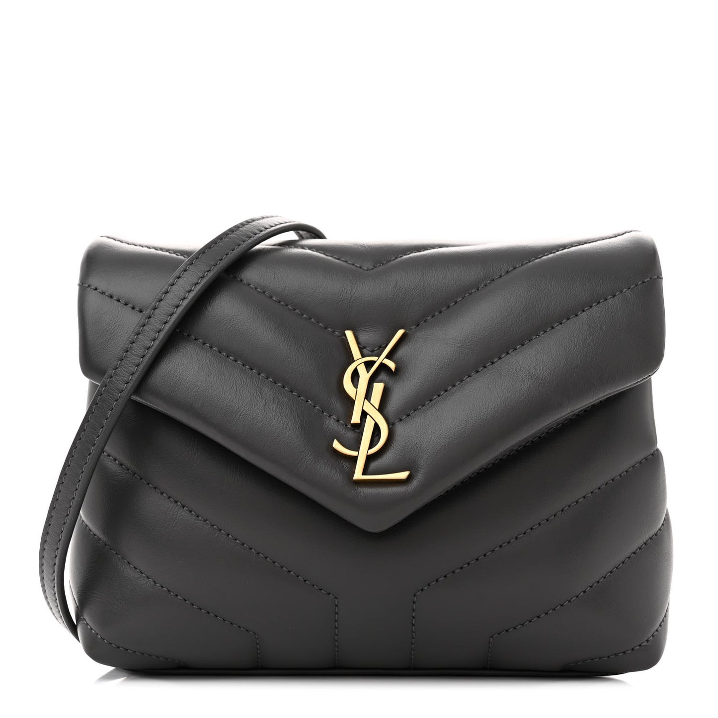 Calfskin Y Quilted Monogram Toy Loulou Crossbody Bag Storm