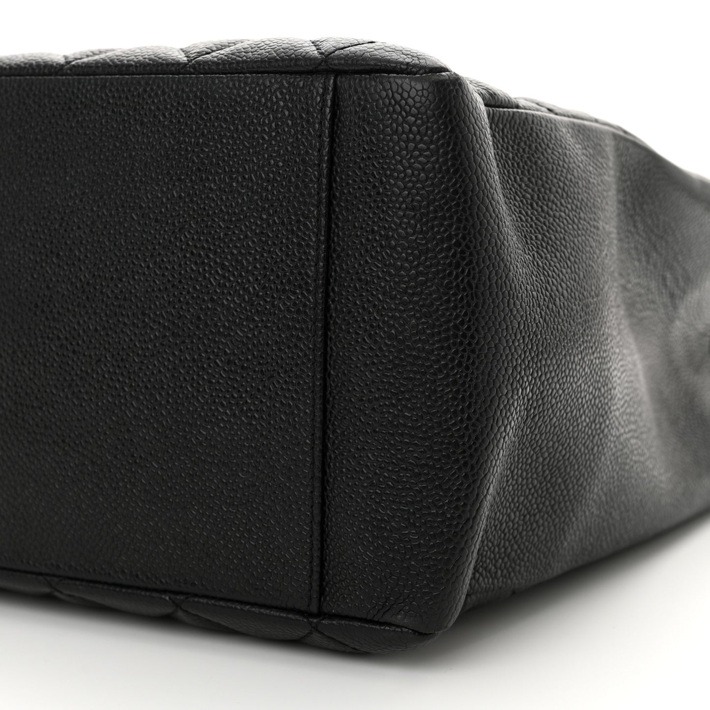 Caviar Quilted Grand Shopping Tote GST Black