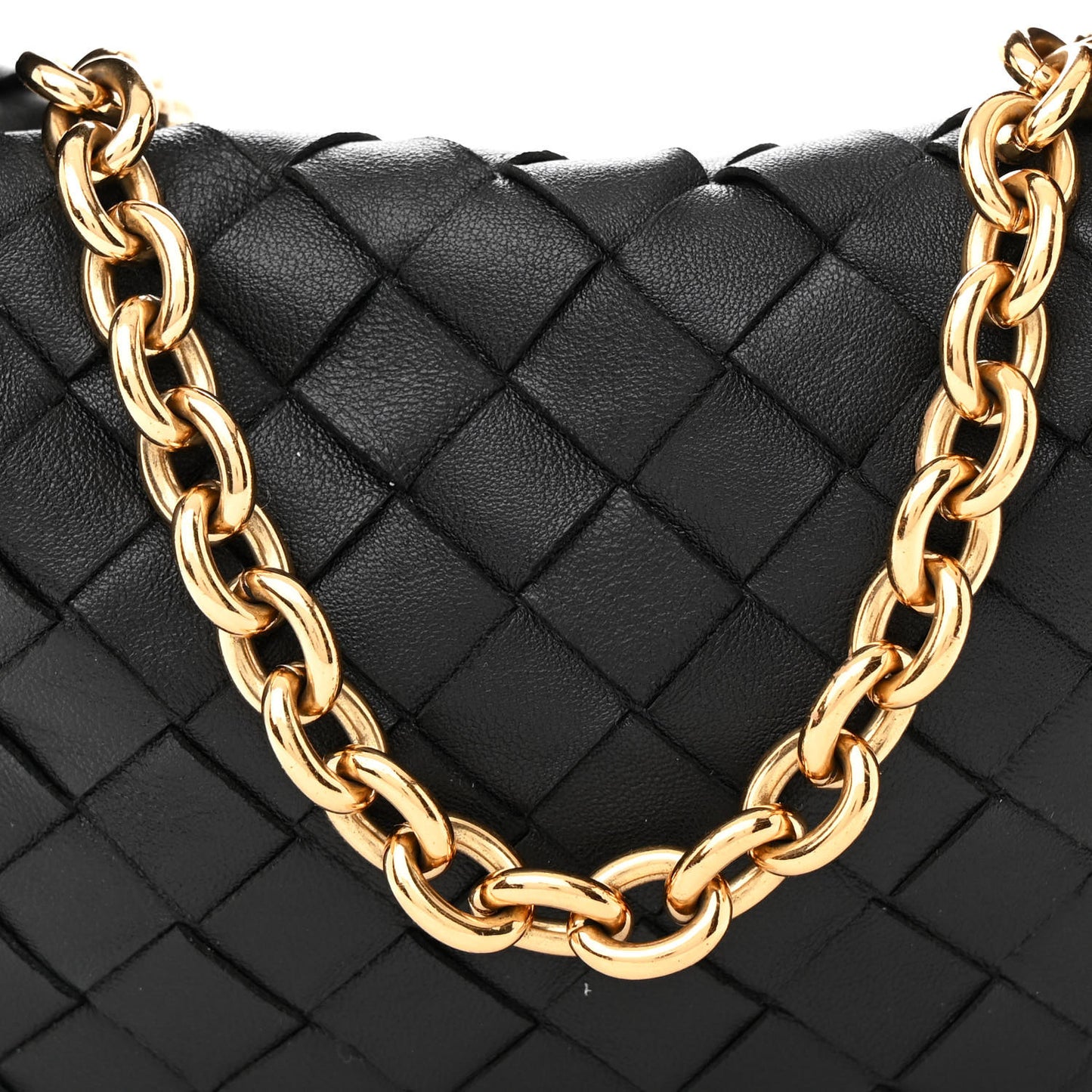 Nappa Intrecciato Mini Chain Jodie Black