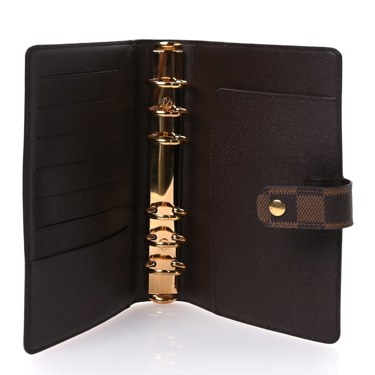 Damier Ebene Medium Ring Agenda Cover