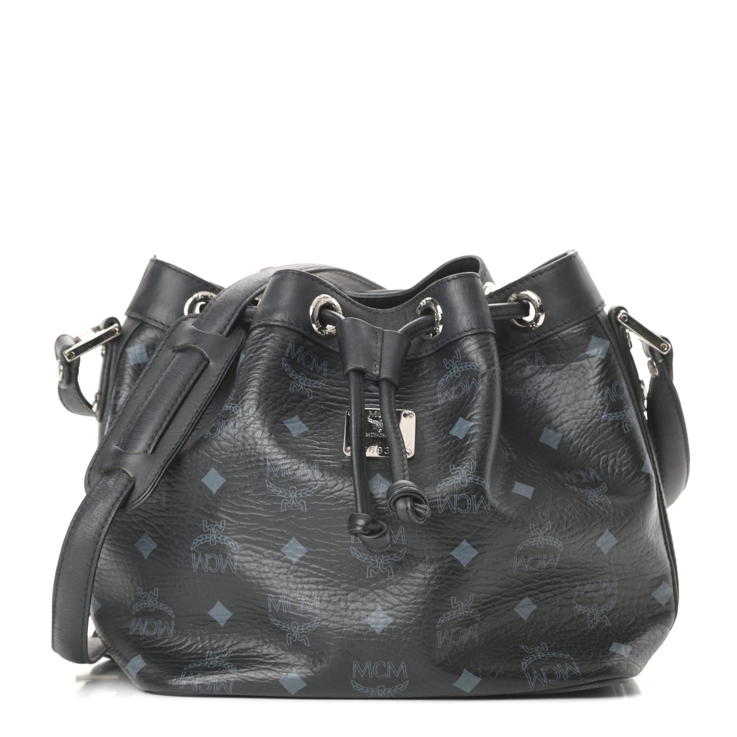 Visetos Essential Drawstring Bucket Bag Black
