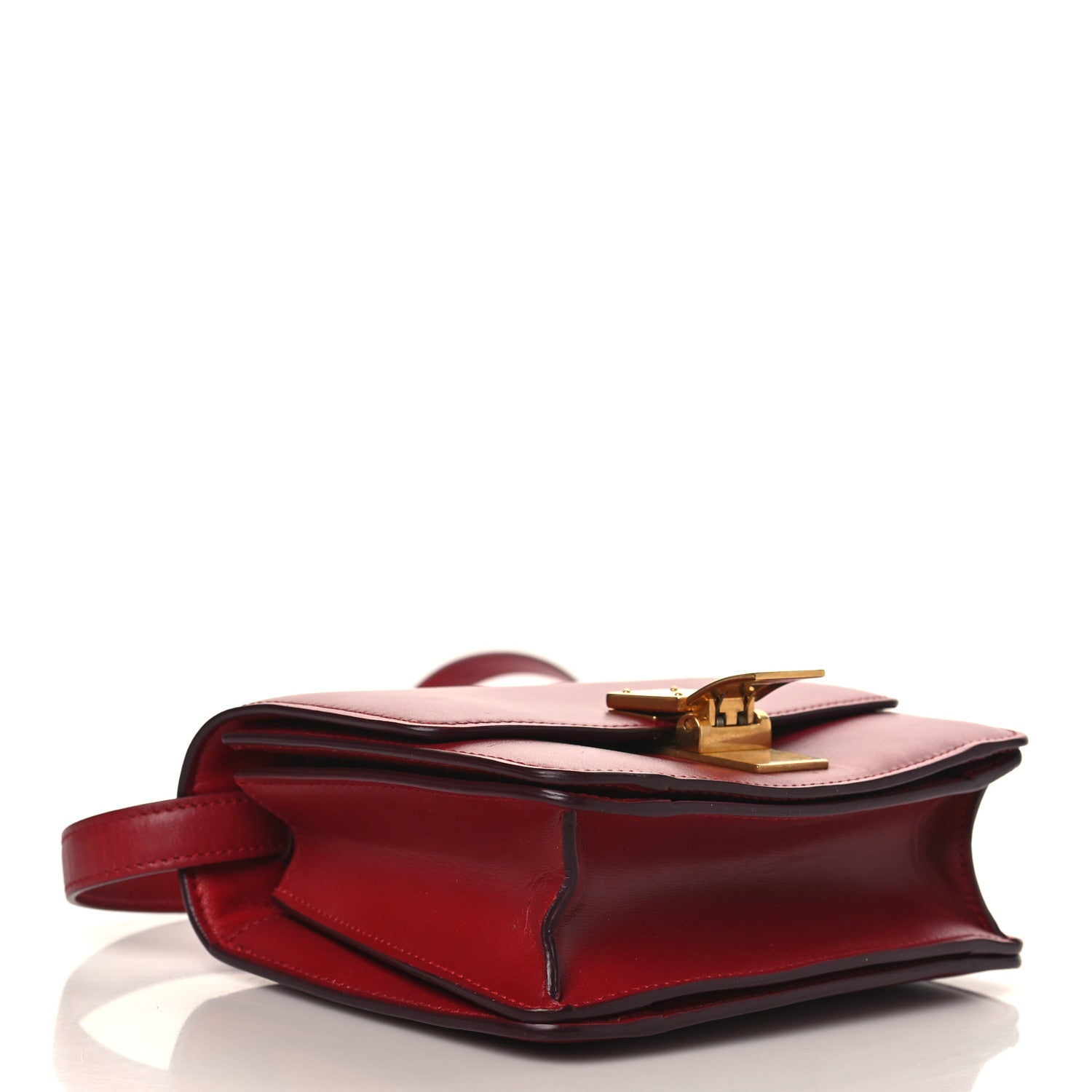 Celine Box Calfskin Small Classic Box Flap Bag Red 4 of 8