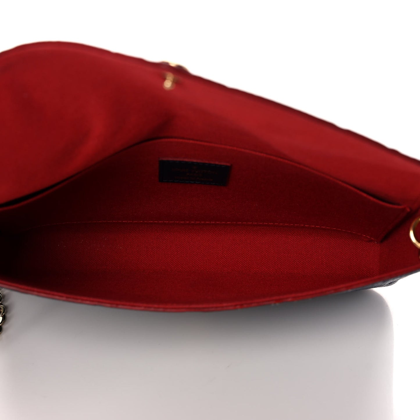 Empreinte Pochette Felicie Chain Wallet Marine Rouge