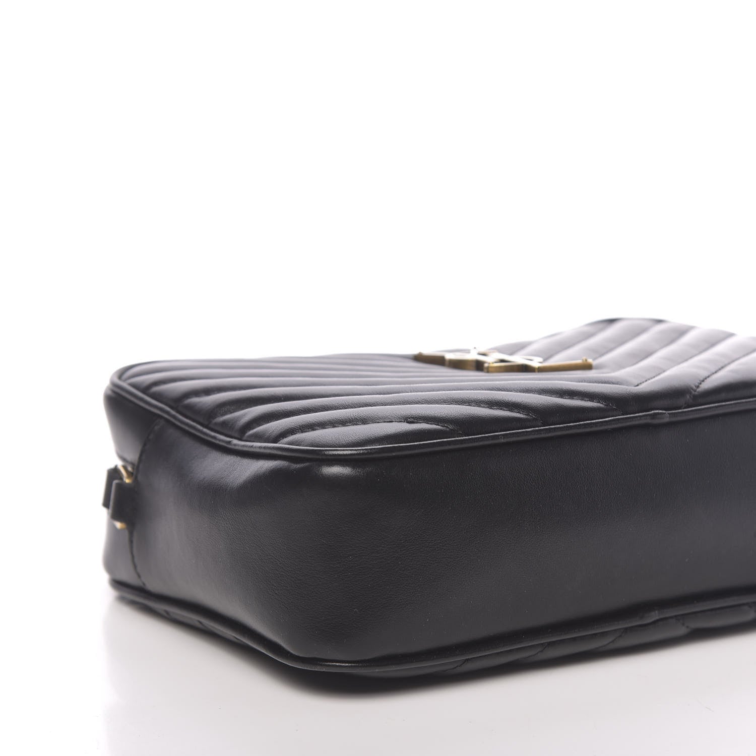 Saint Laurent Calfskin Matelasse Monogram Lou Camera Bag Black 8 of 10