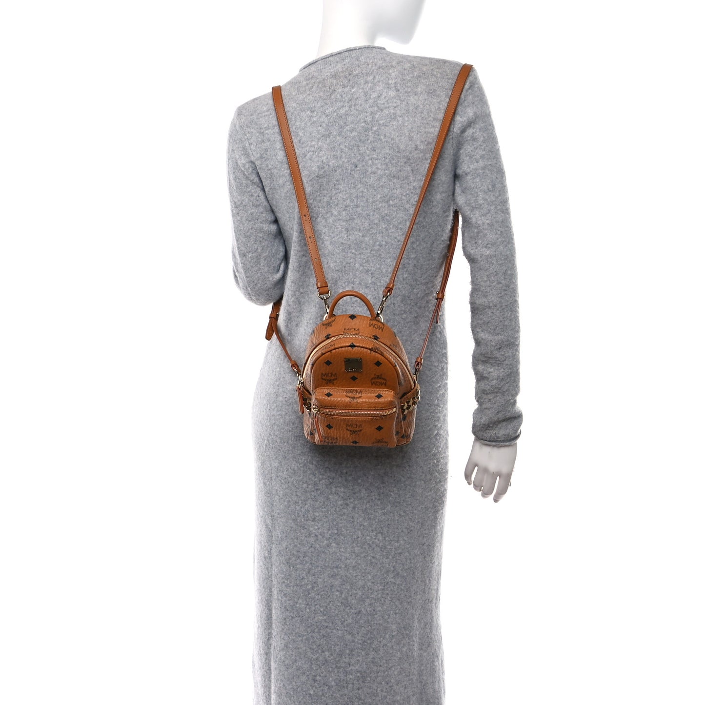 Visetos Side Stud X-Mini Stark Bebe Boo Backpack Cognac