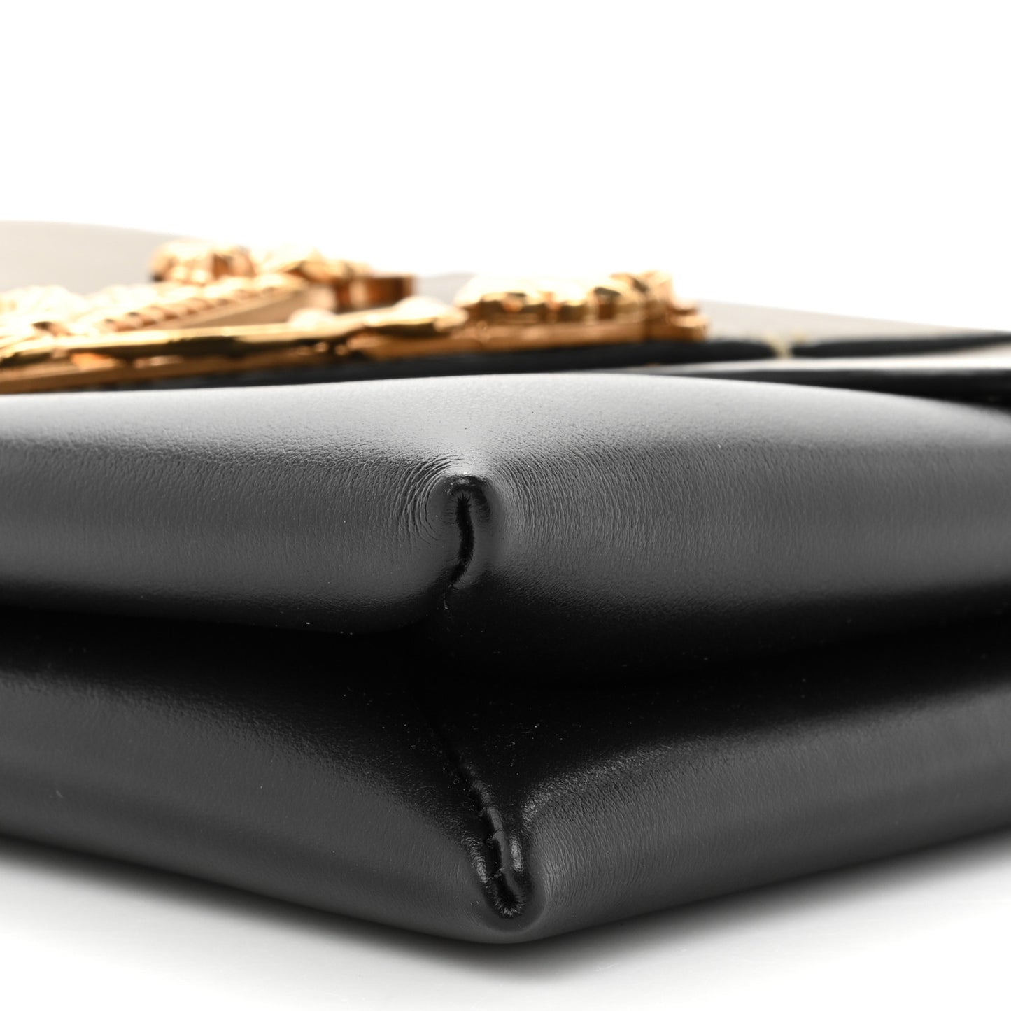 Vitello Virtus Chain Clutch Black Khaki