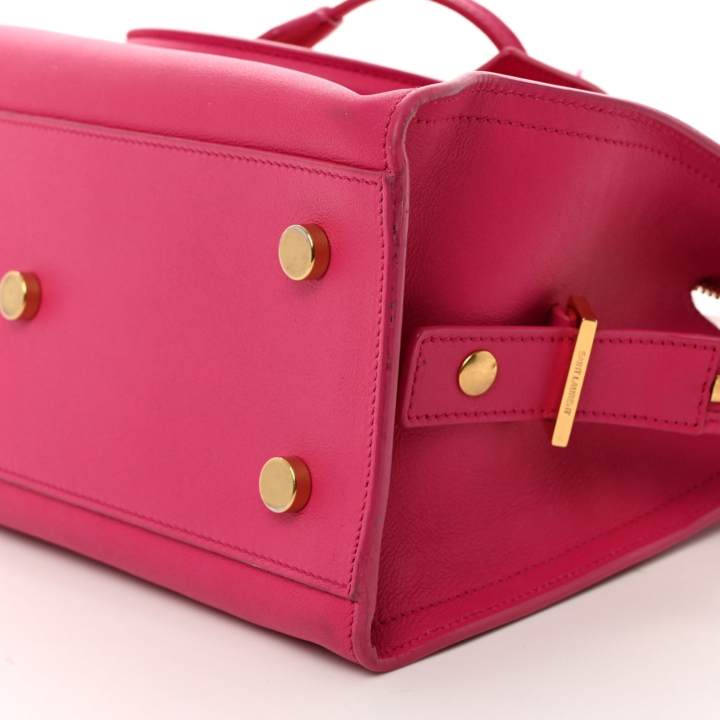 Calfskin Baby Monogram Cabas Fuchsia