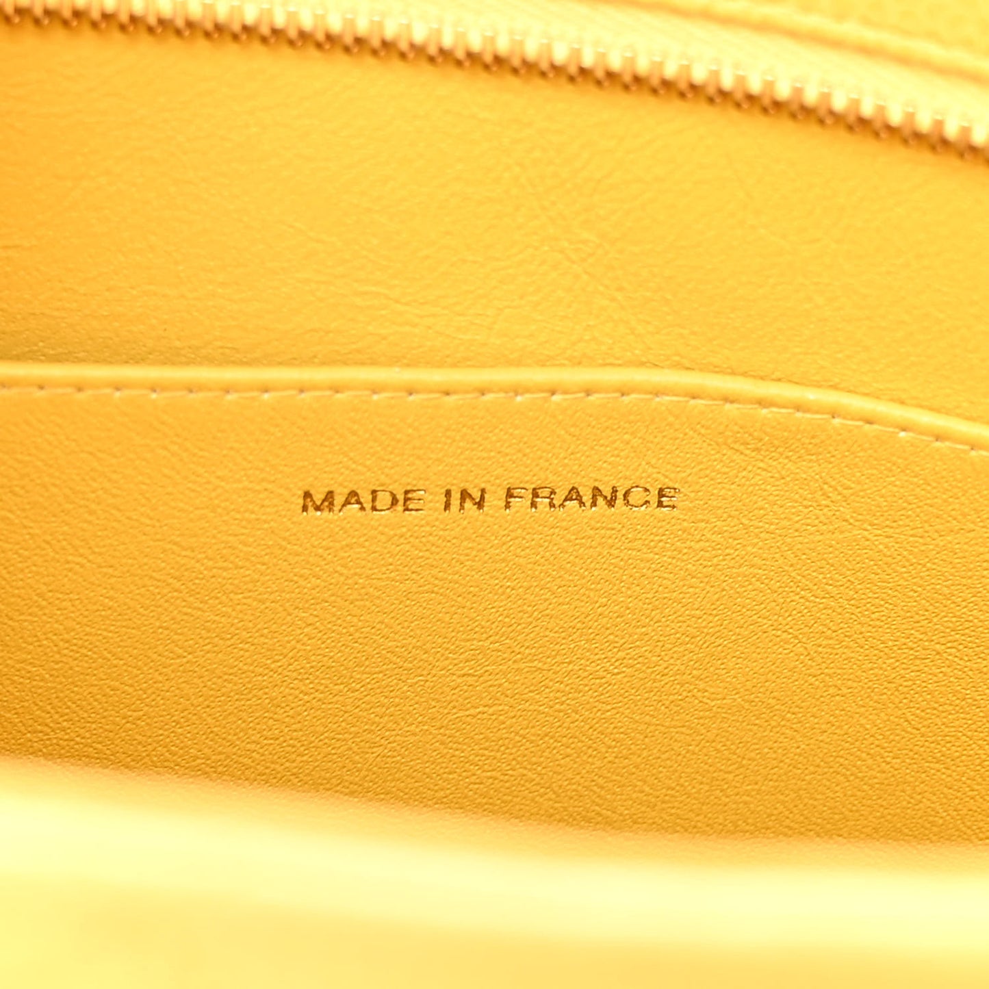 Caviar Quilted Medallion Tote Yellow