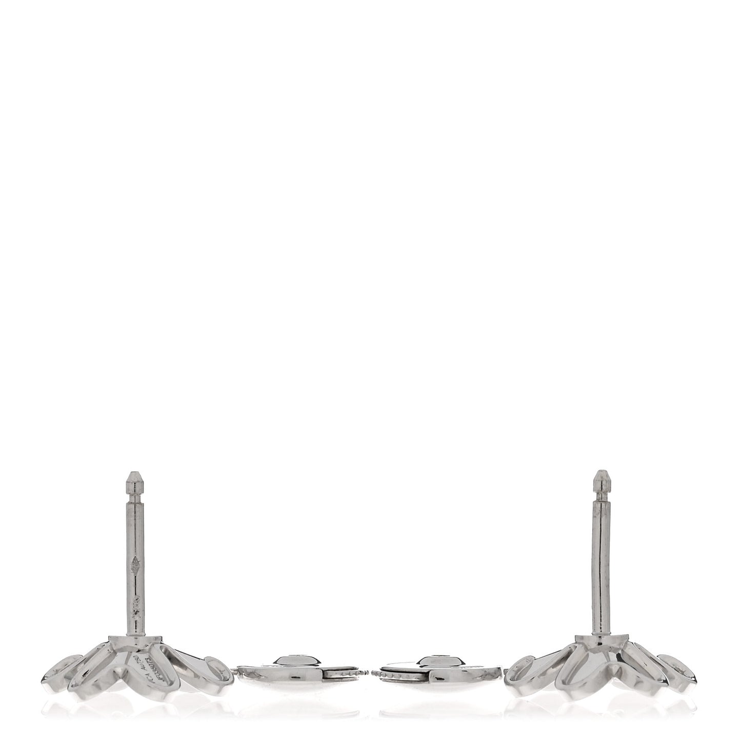 18K White Gold Diamond Mini Frivole Earrings