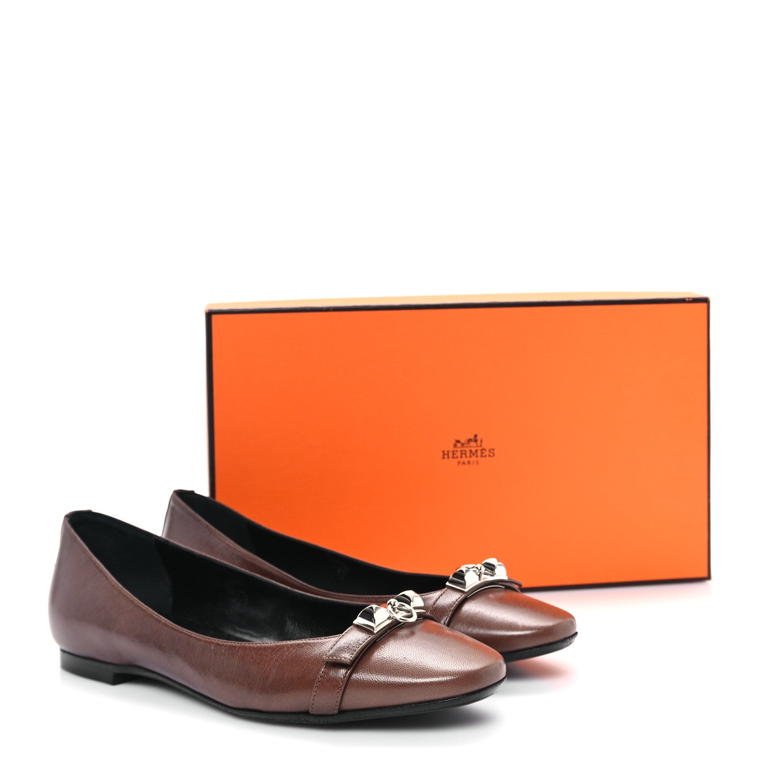 Hermes Lambskin Ballerina Flats 35 10 of 10