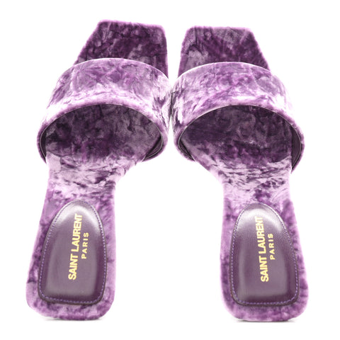 Velvet Baliqua 105 Mule Sandals 36 Malva