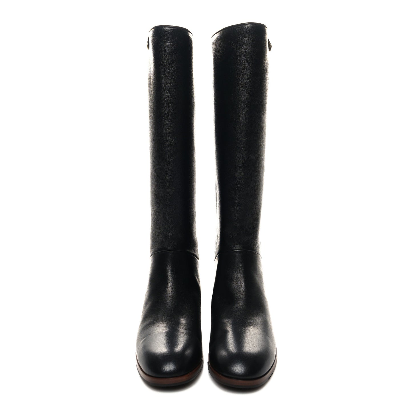 Calfskin Piuma Lux Energy High Boots 39.5 Black