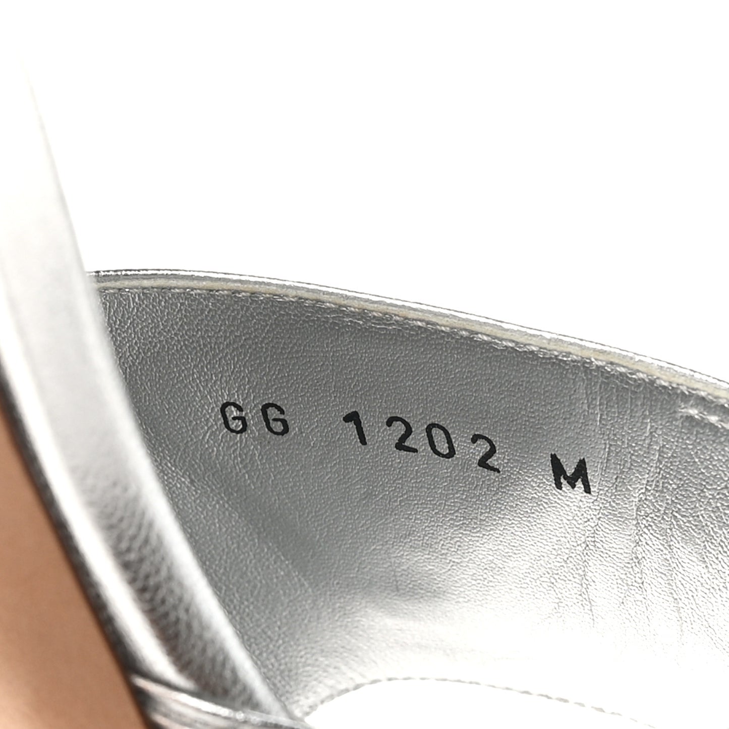 Metallic Calfskin Shake 5.5cm Mule 36.5 Silver