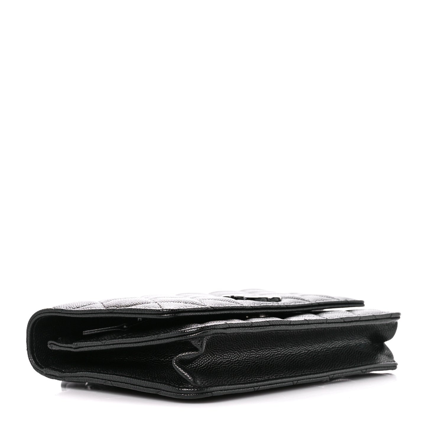 Caviar Quilted My Everything Wallet On Chain WOC Black