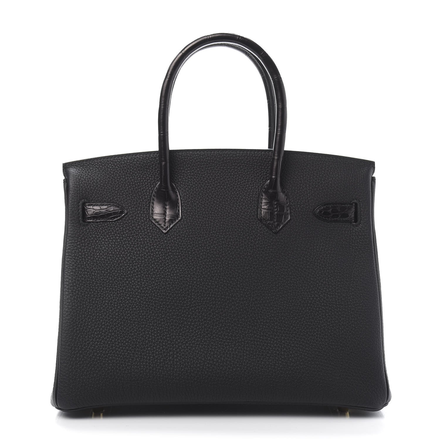 Hermes Togo Matte Alligator Birkin Touch 30 Black 4 of 35