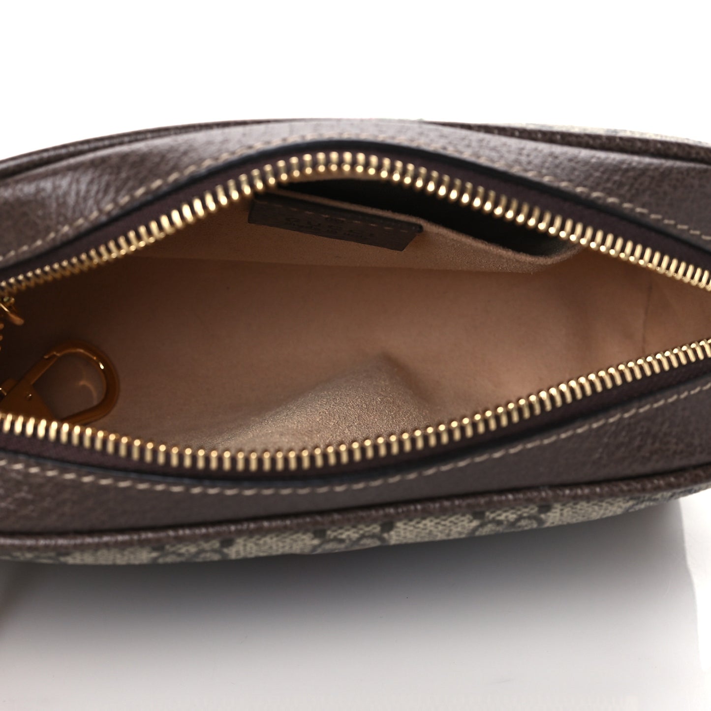 GG Supreme Monogram Web Mini Ophidia Shoulder Bag Brown