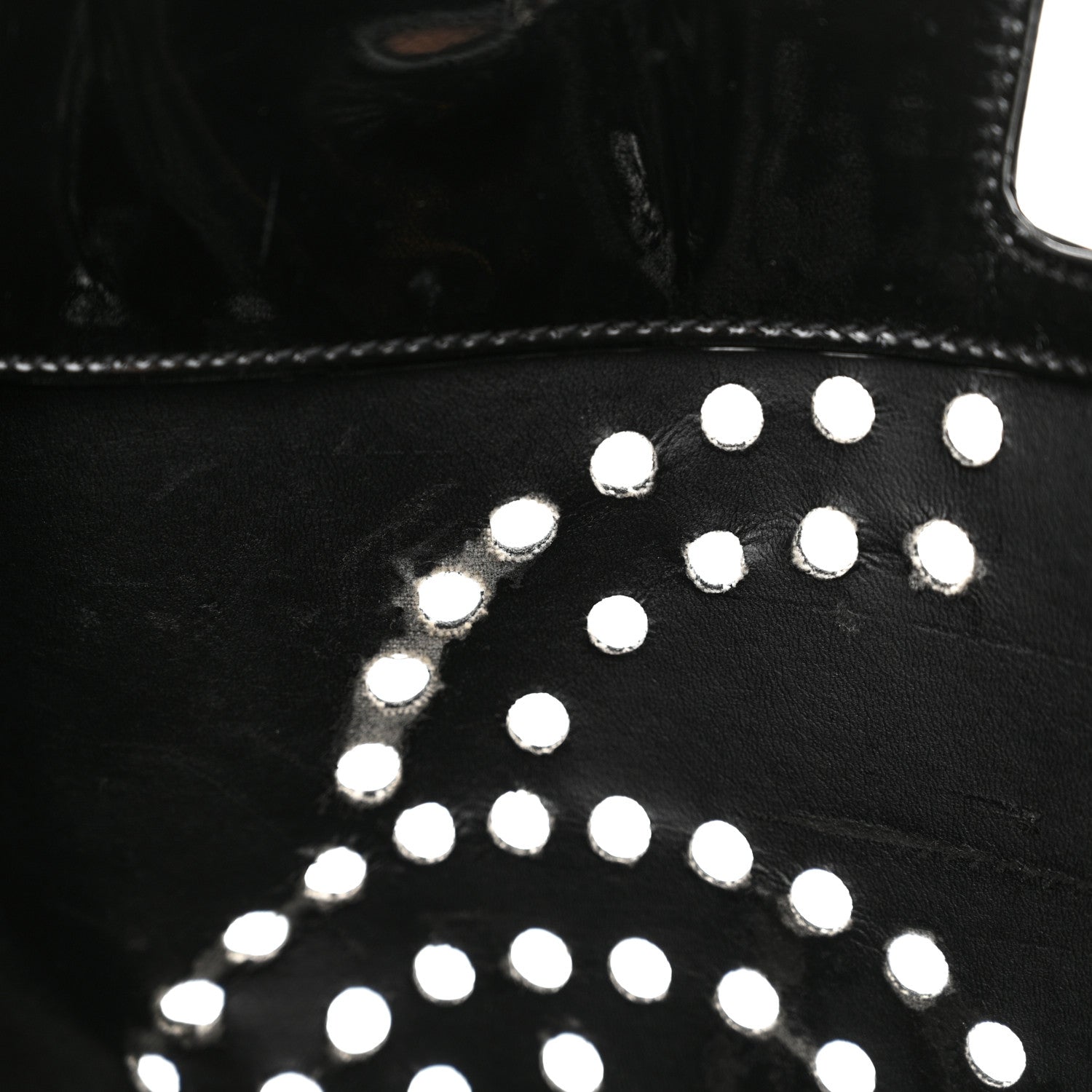 Chanel Patent Perforated CC Handle Bag Black 12 of 18