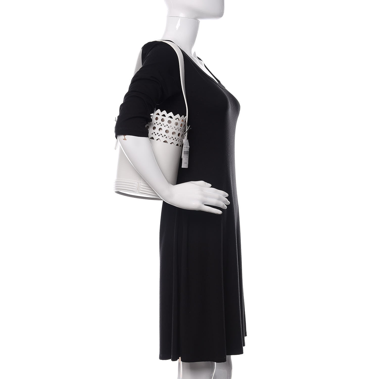 Alaia Lux Calfskin Vienne Edition 1992 Bucket Bag White 2 of 10