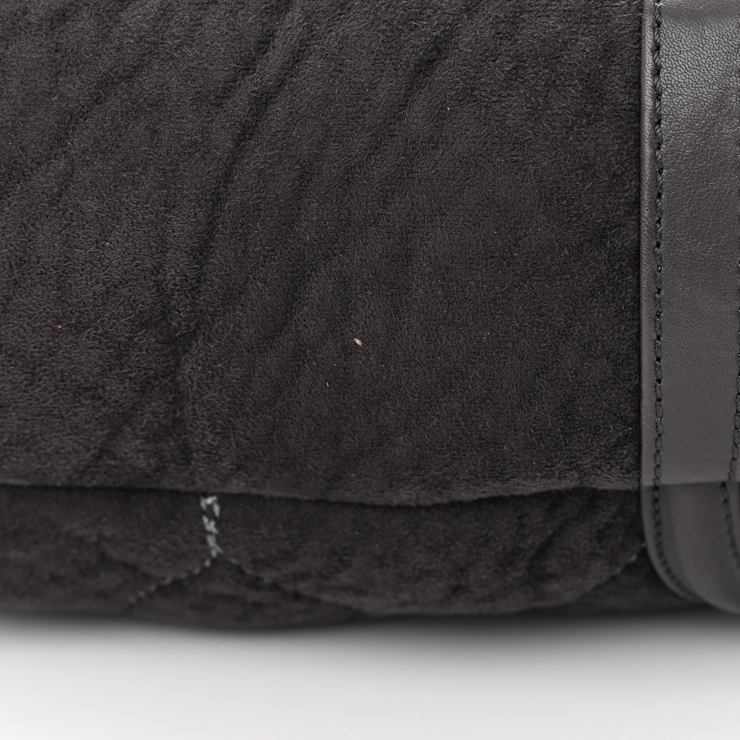Microsuede Quilted Rodeo Drive Hobo Black