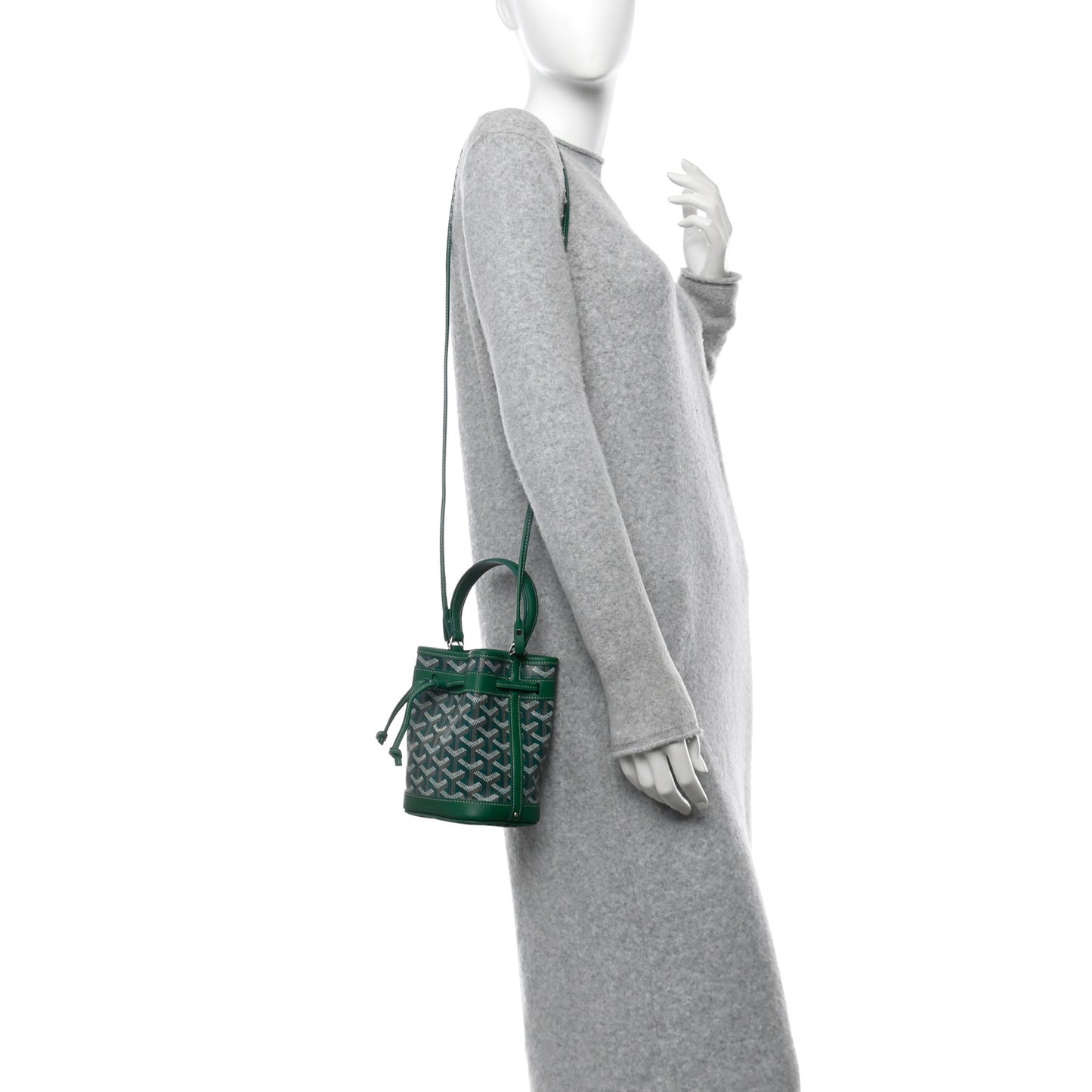 Goyardine Petit Flot Mini Bucket Bag Green
