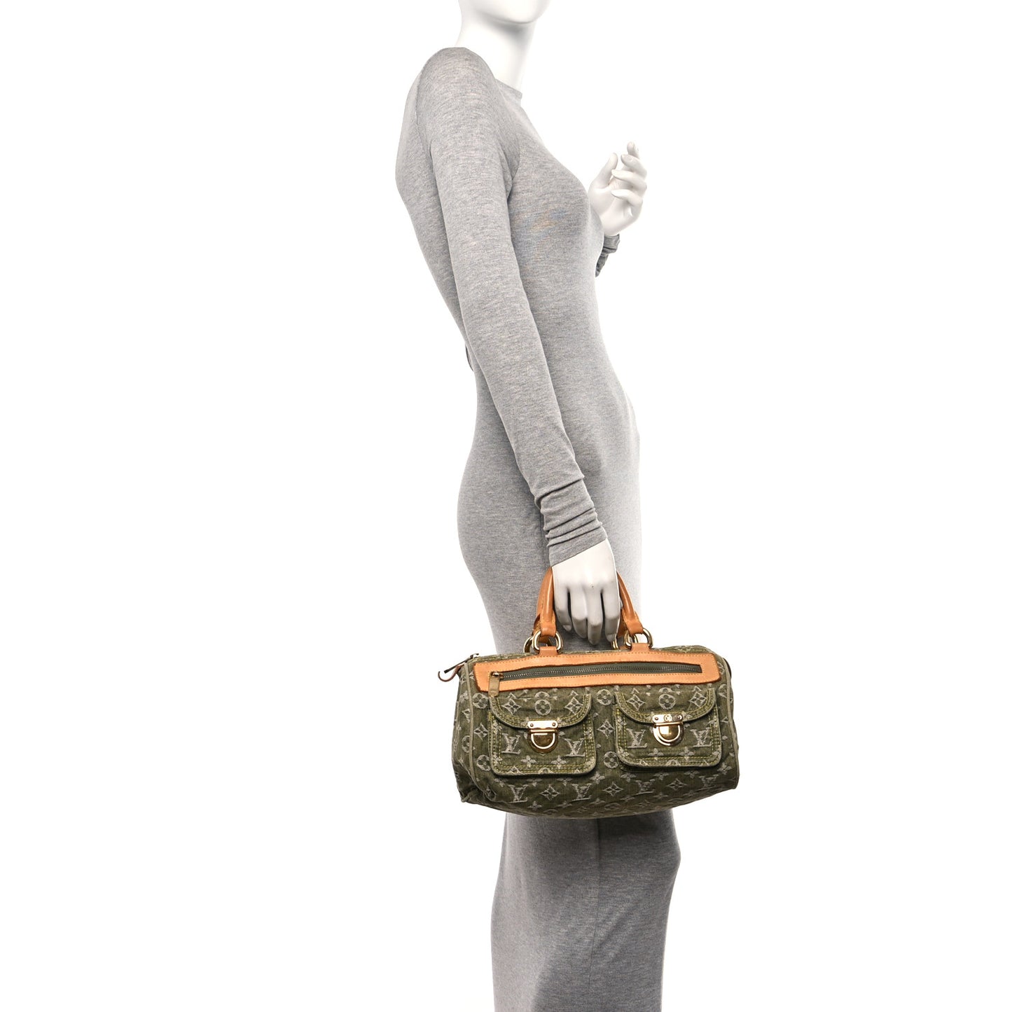 Monogram Denim Neo Speedy Lichen