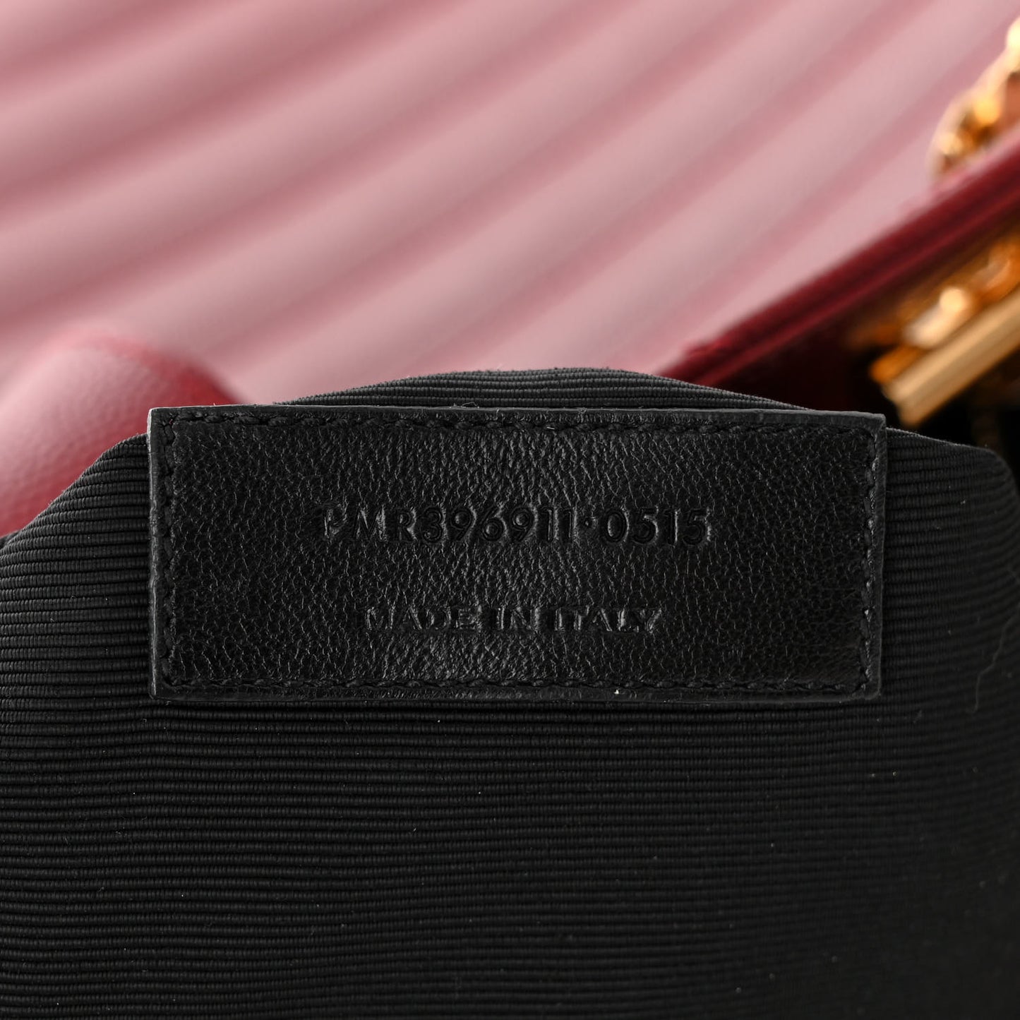 Grain De Poudre Matelasse Chevron Monogram Shopping Bag Oxblood