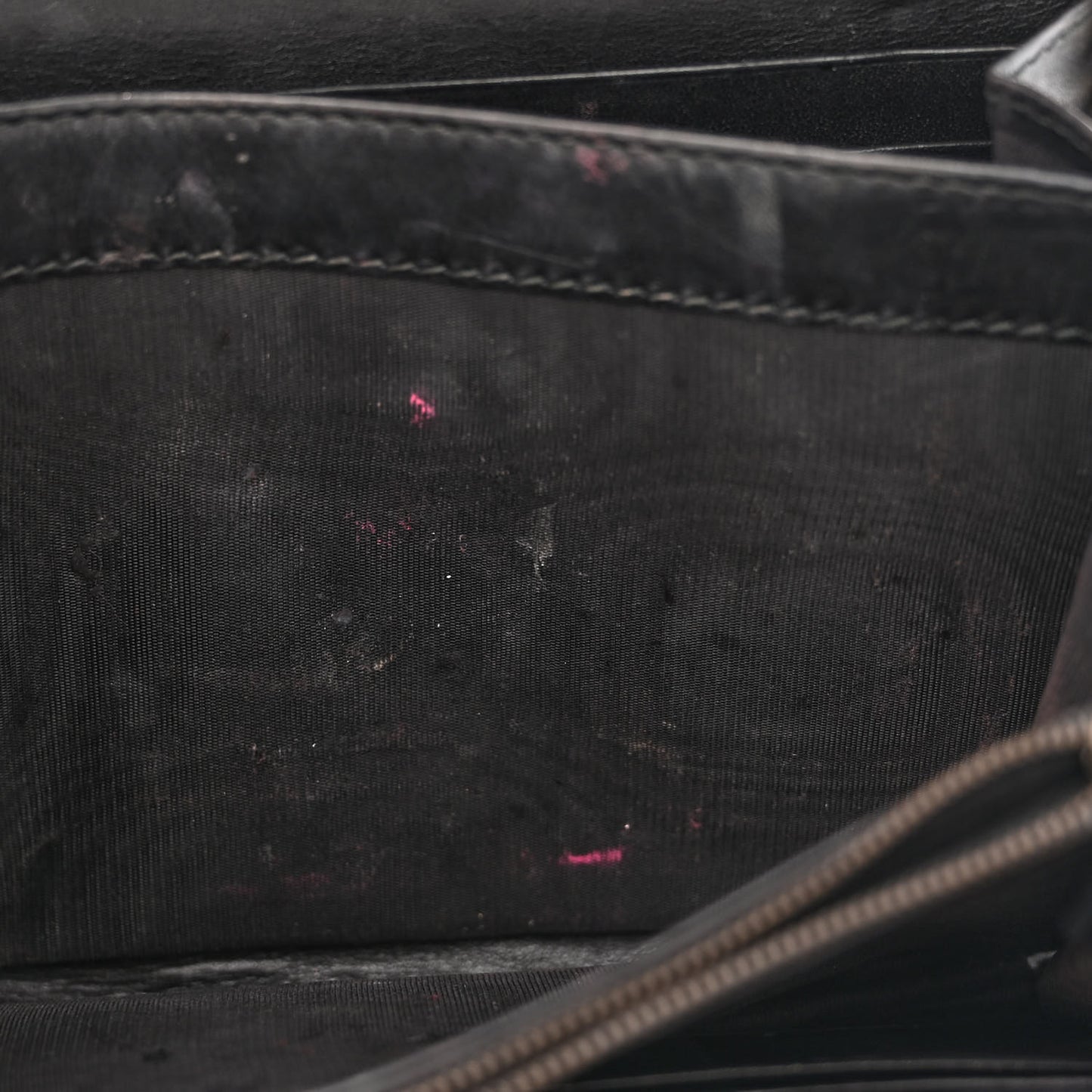 Calfskin Matelasse GG Marmont Chain Wallet Black