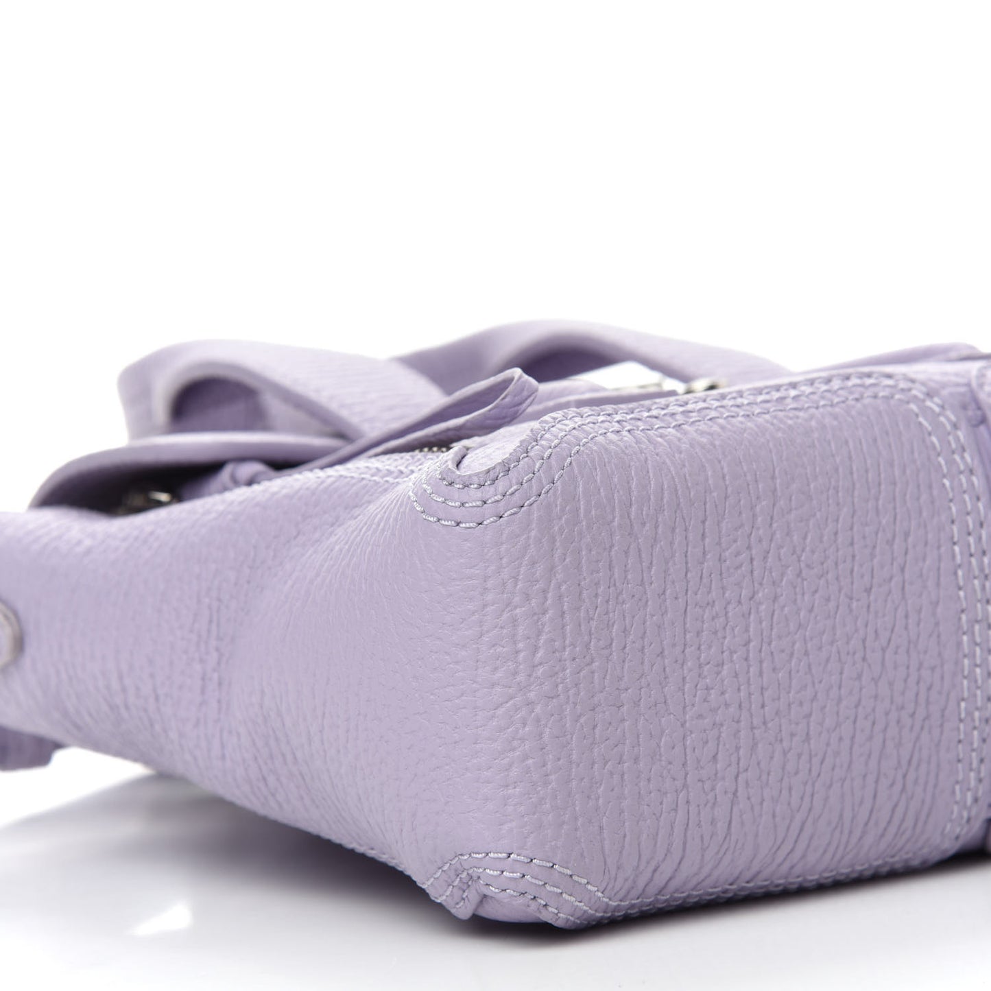 Textured Calfskin Mini Pashli Satchel Lilac