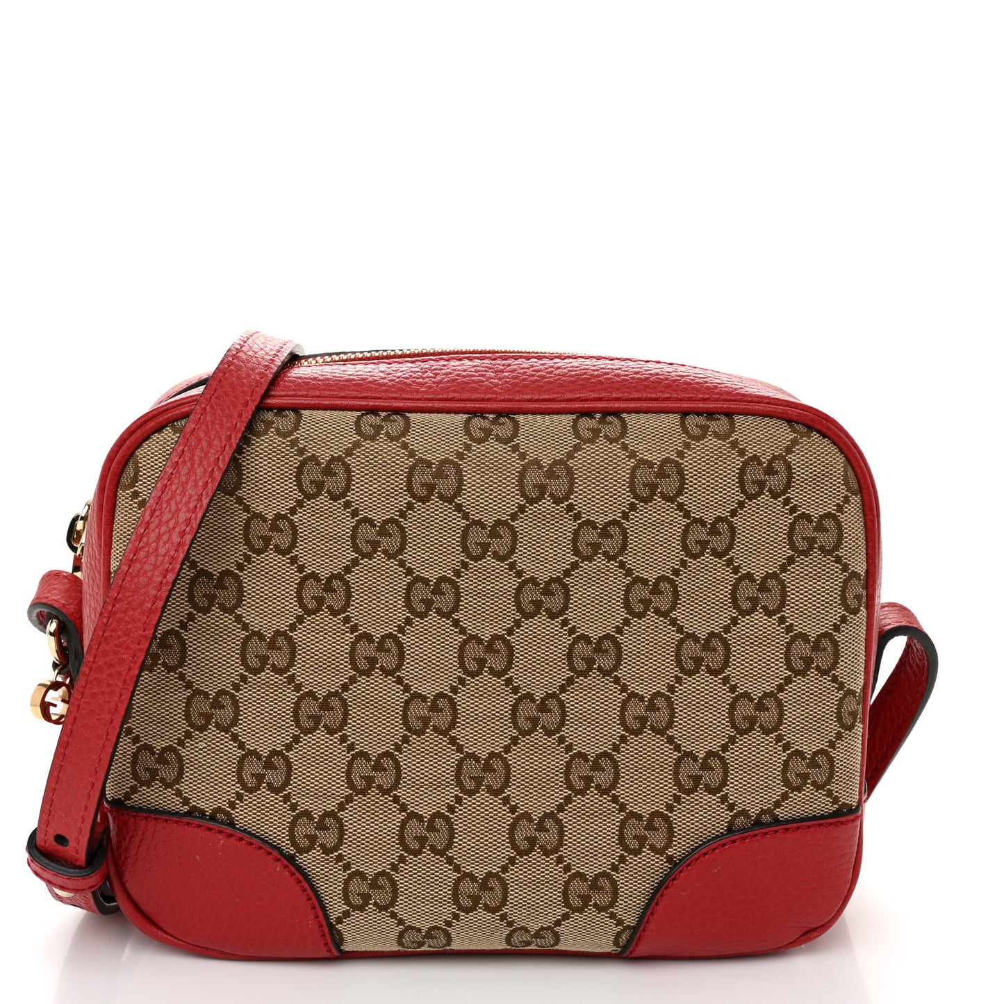 Monogram Mini Bree Messenger Bag Red
