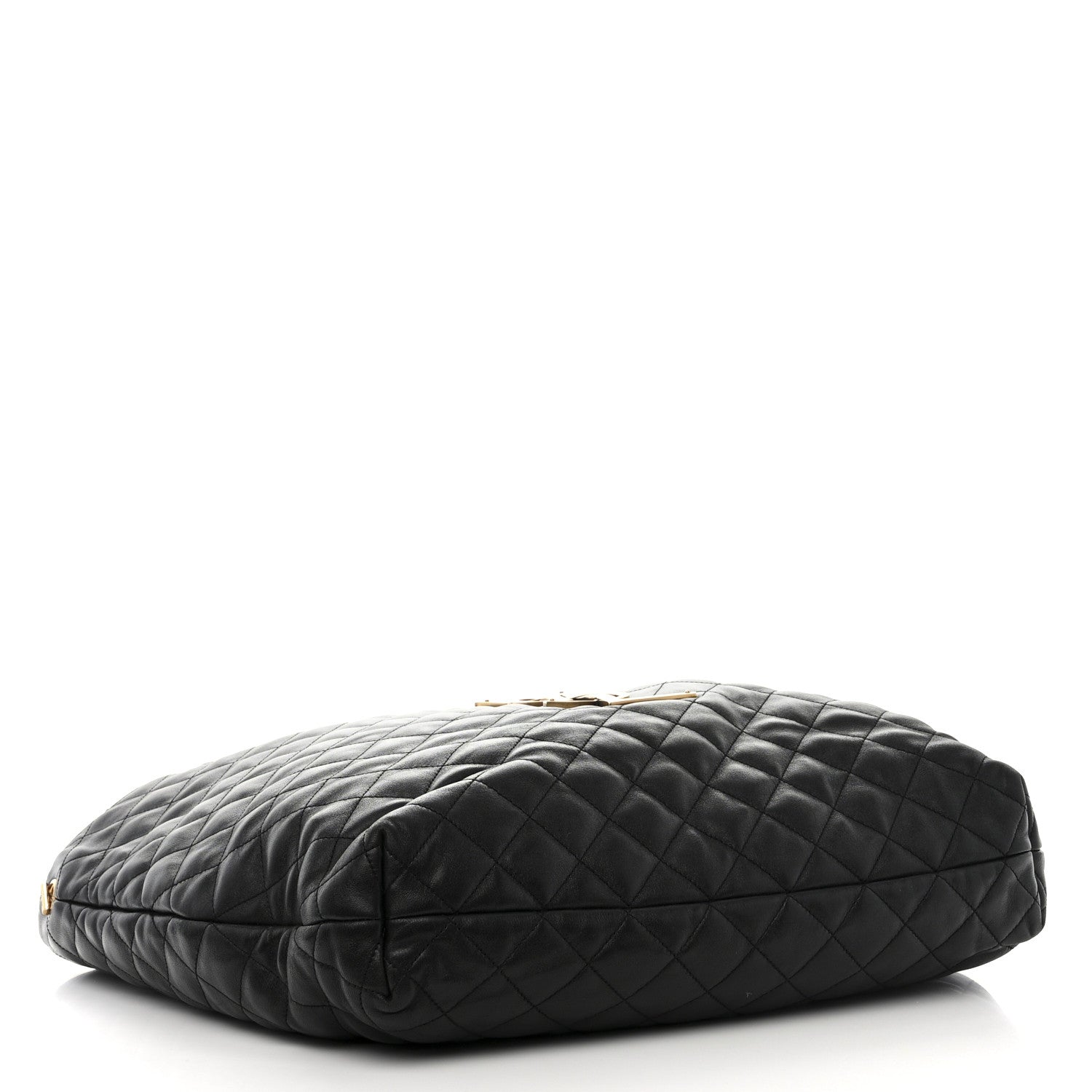 Saint Laurent Lambskin Quilted Maxi Icare Shopping Tote Black 5 of 12