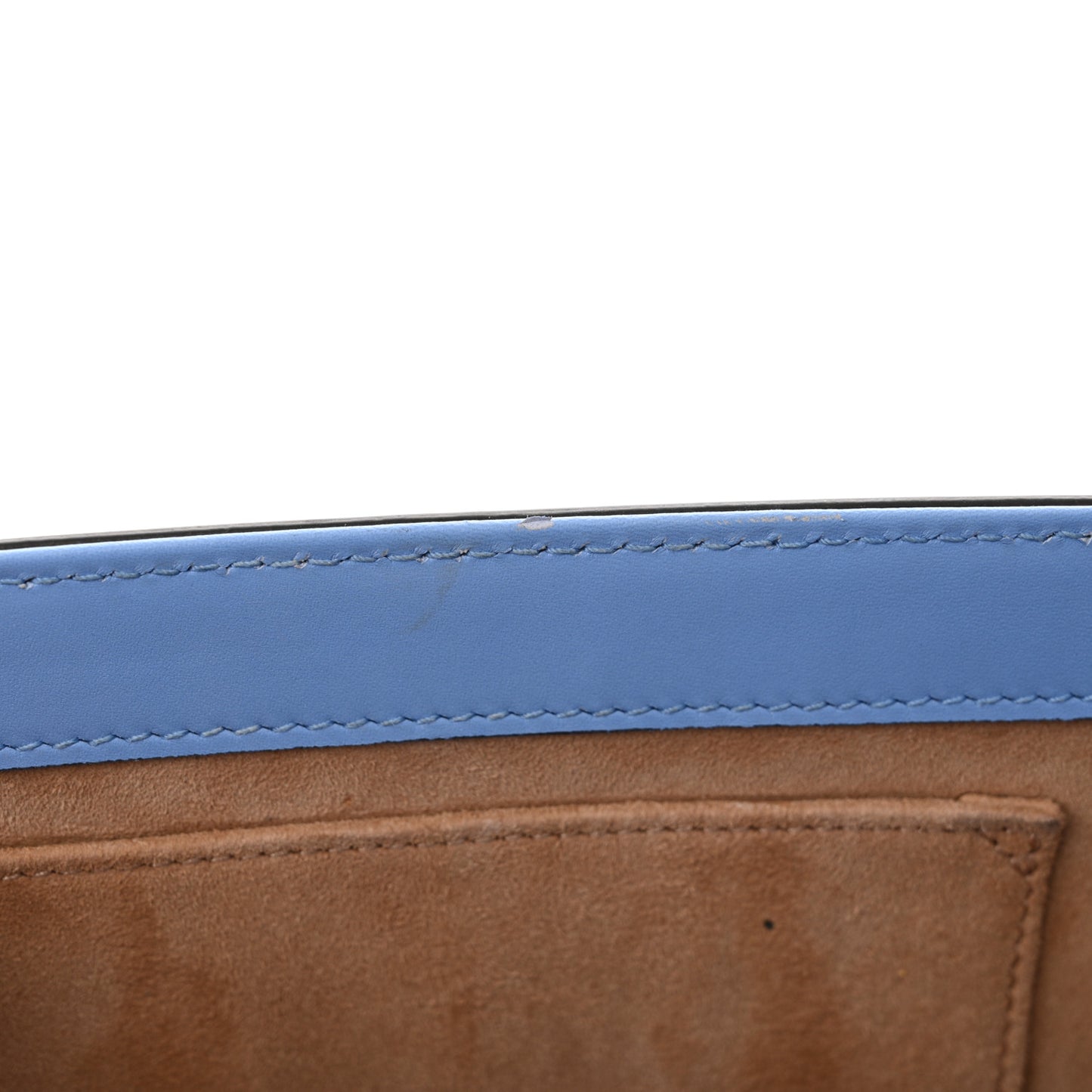 Calfskin Small Sylvie Shoulder Bag Clear Sky Blue