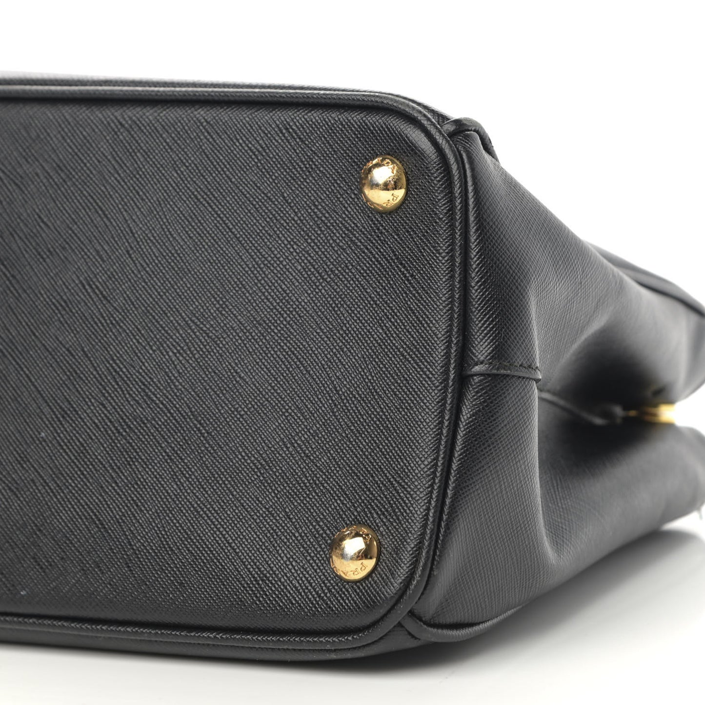 Saffiano Small Galleria Double Zip Tote Black