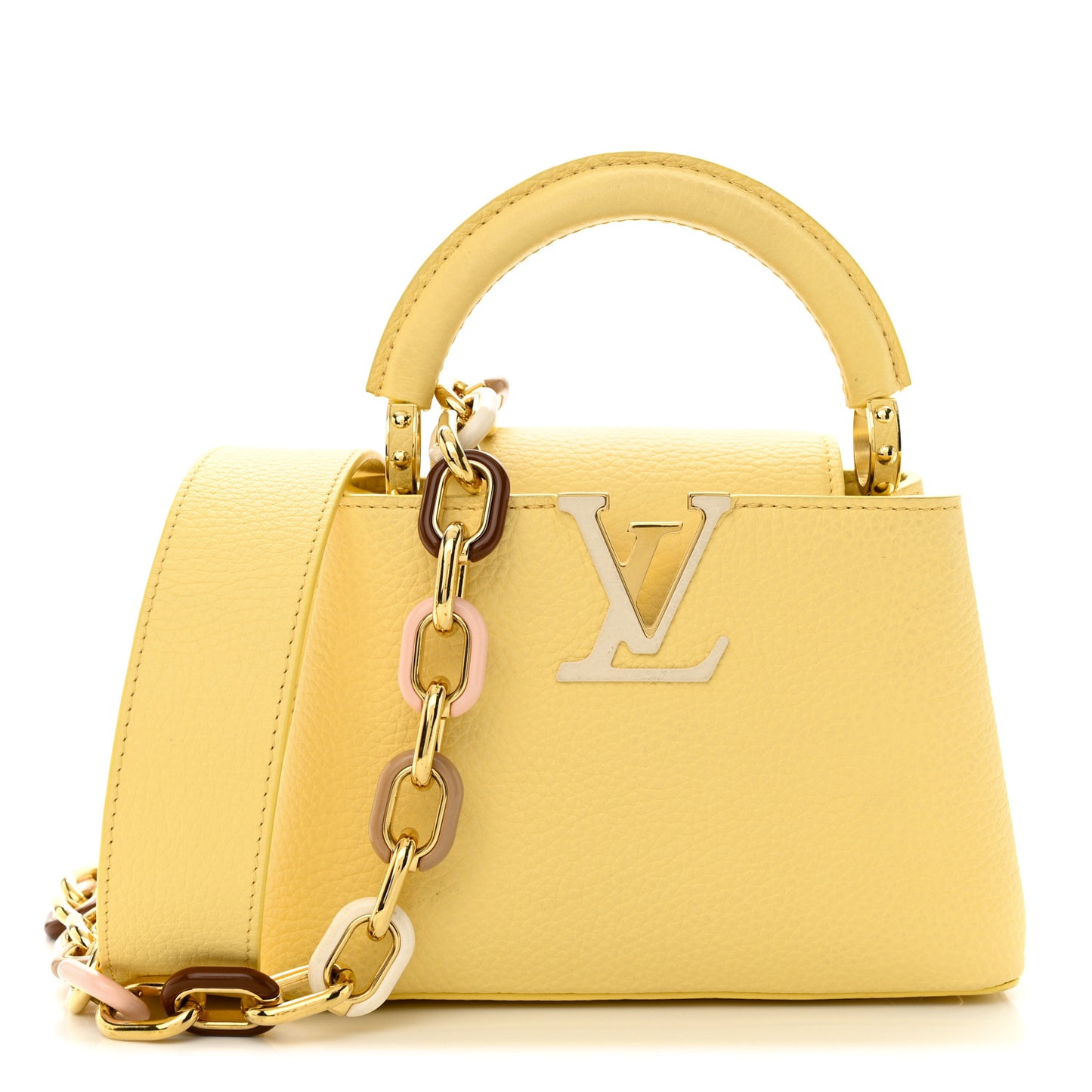 Taurillon Mini Capucines Jaune Plume