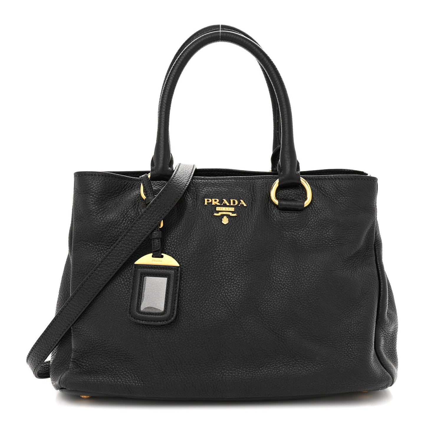 Vitello Daino Tote Black