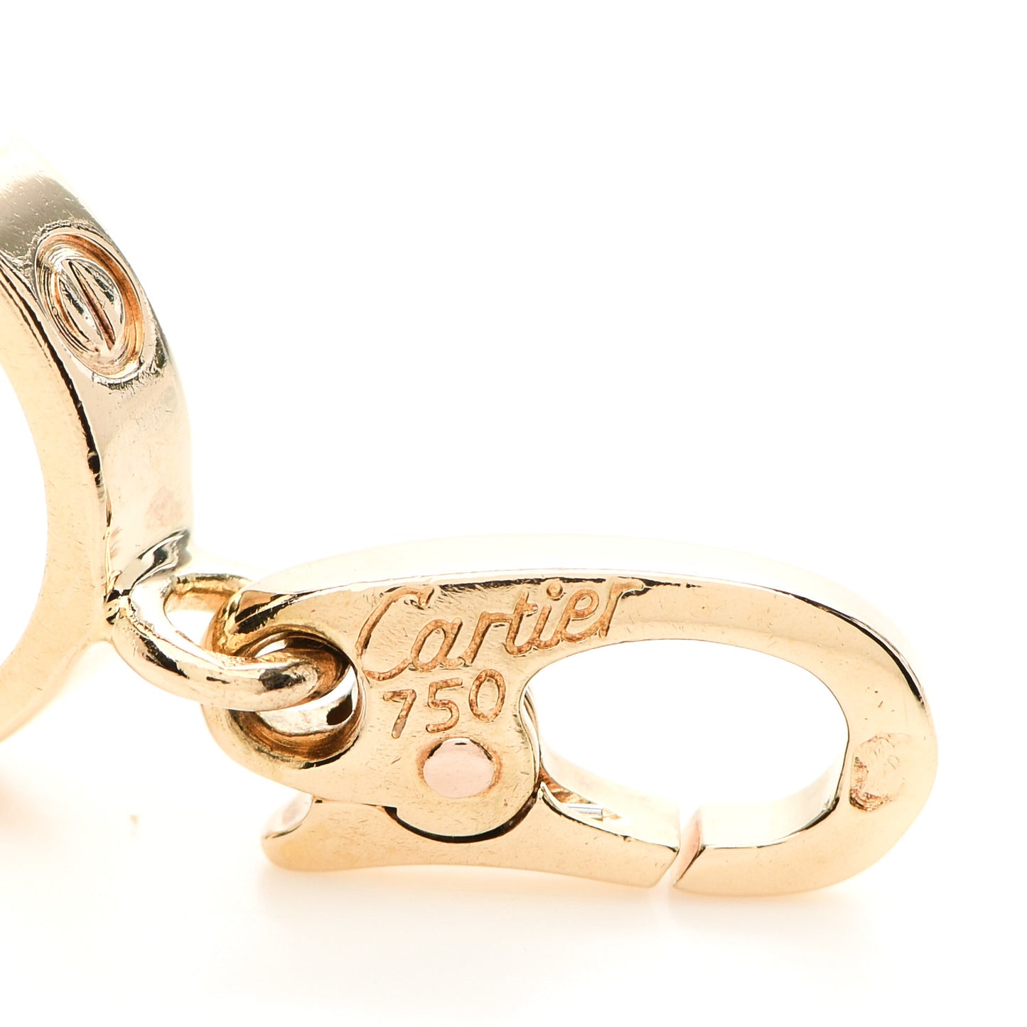 18K Yellow Gold LOVE Ring Charm