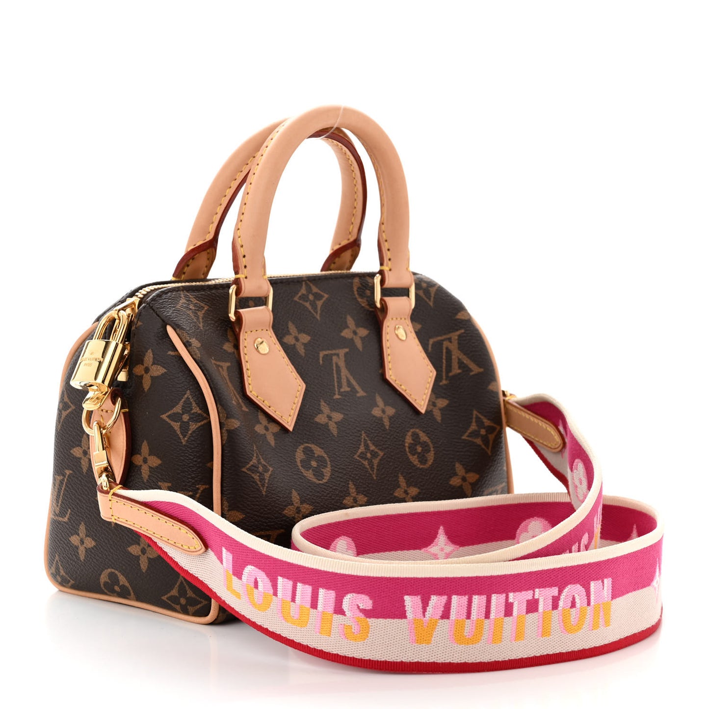 Monogram Speedy Bandouliere 20 Fuchsia
