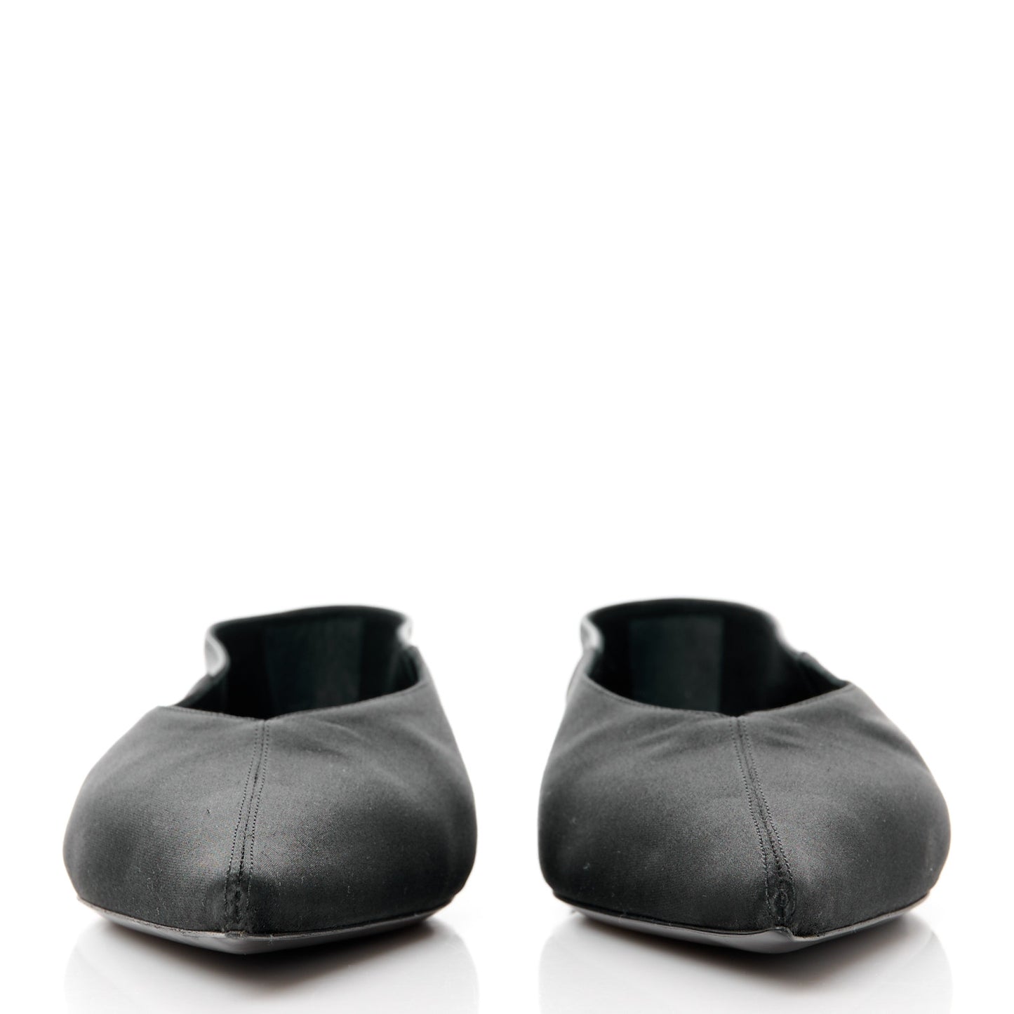 Patent Smooth Lambskin Anais Slingback Flats 38.5 Black