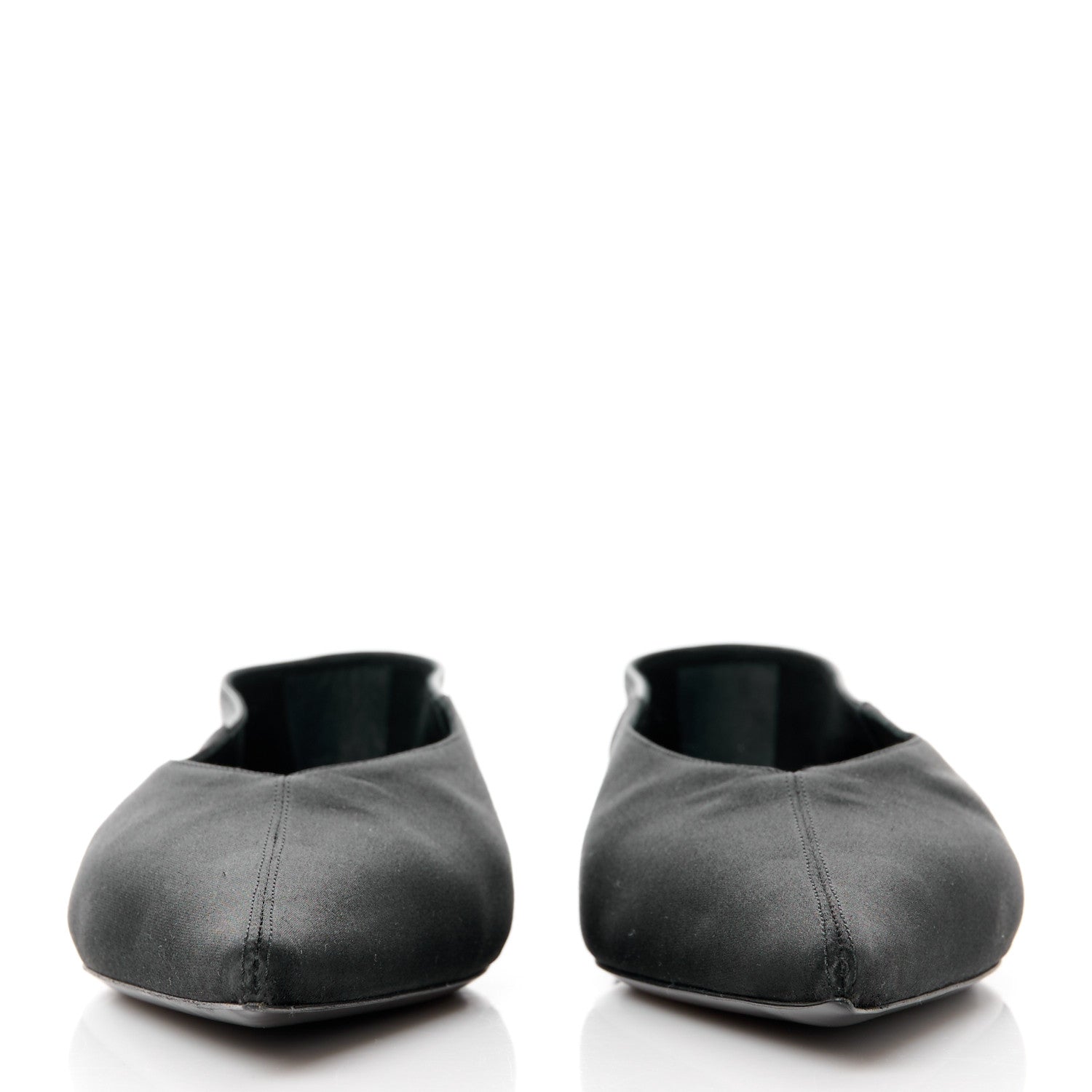 Saint Laurent Patent Smooth Lambskin Anais Slingback Flats 38.5 Black 2 of 9