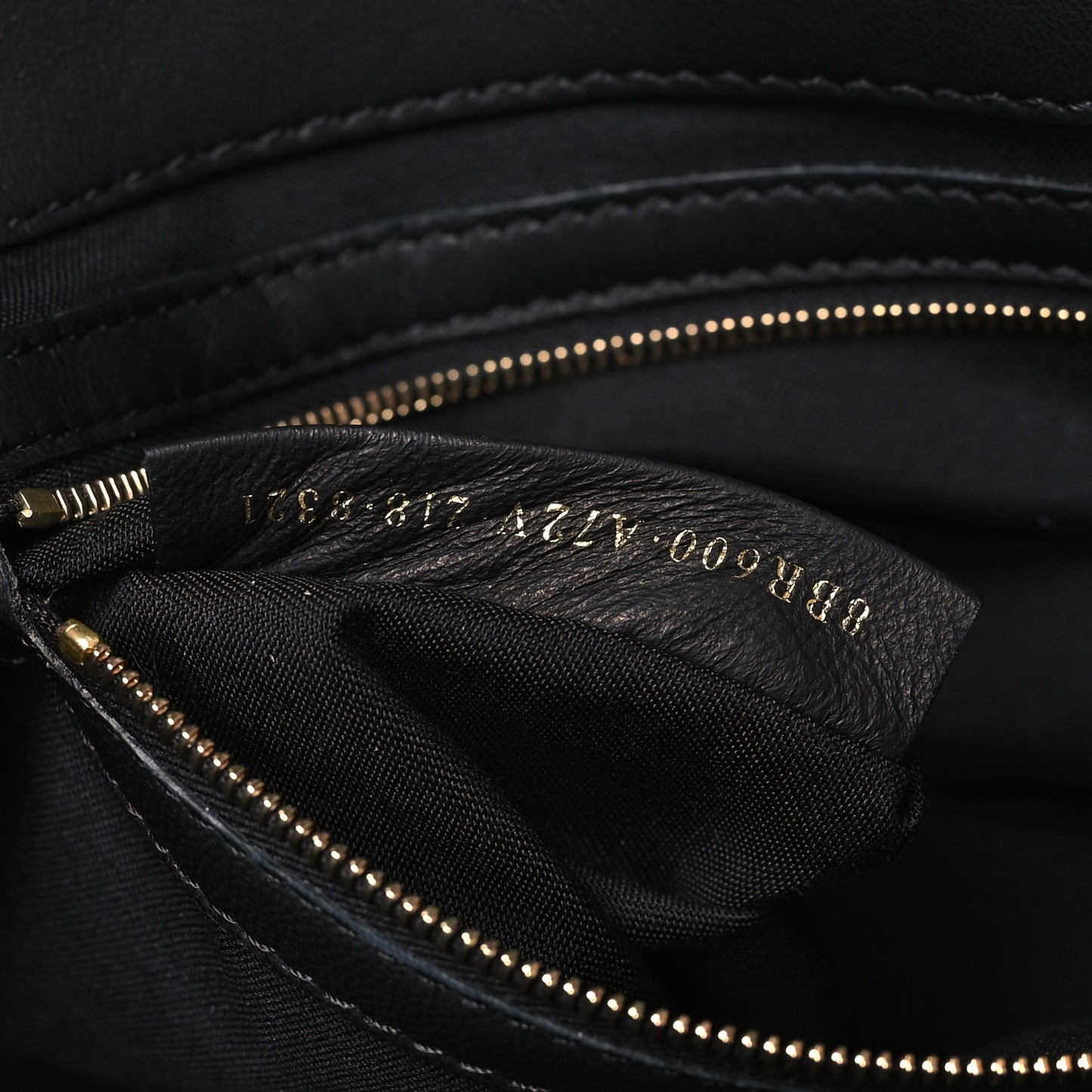 Nappa FF 1974 Embossed Baguette Black