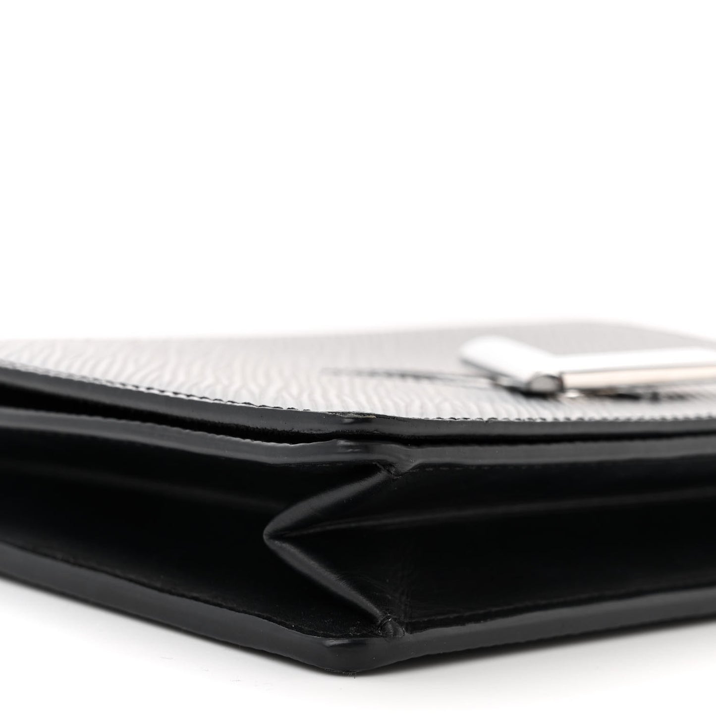 Epi Twist Belt Chain Wallet Black