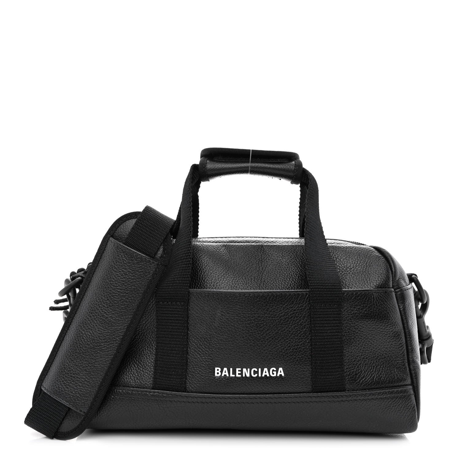 Balenciaga Calfskin Mens Explorer Small Duffle Bag Black 1264420