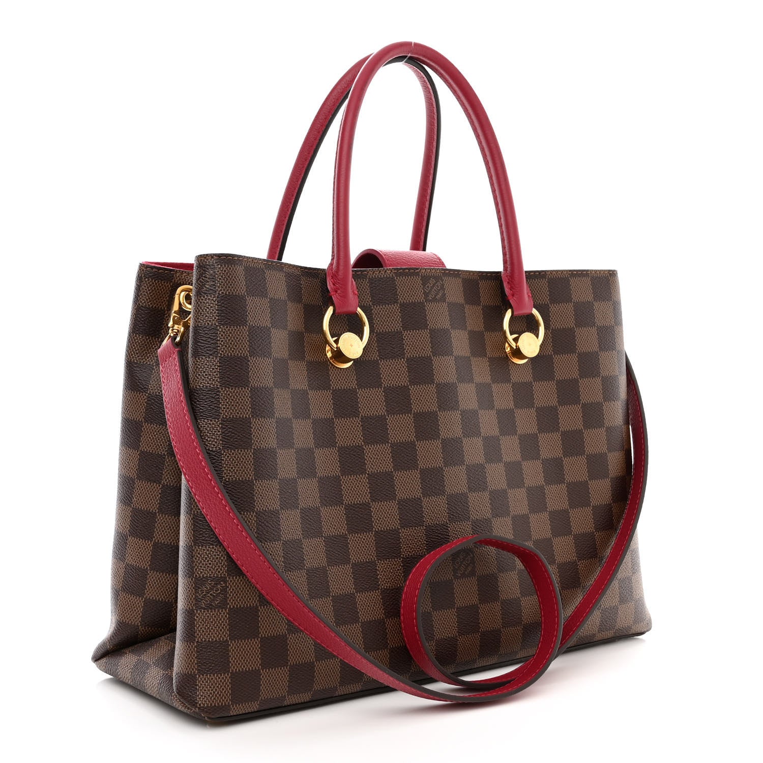 Louis Vuitton Damier Ebene LV Riverside Lie De Vin 3 of 12