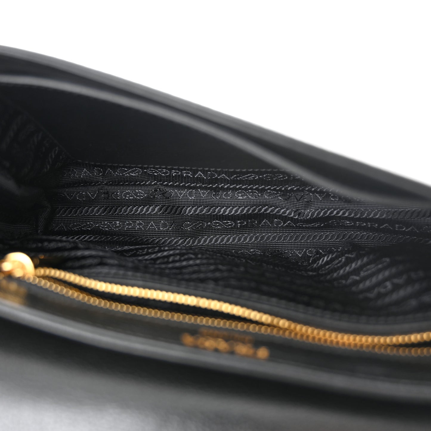 Glace Calfskin Studded Crossbody Black