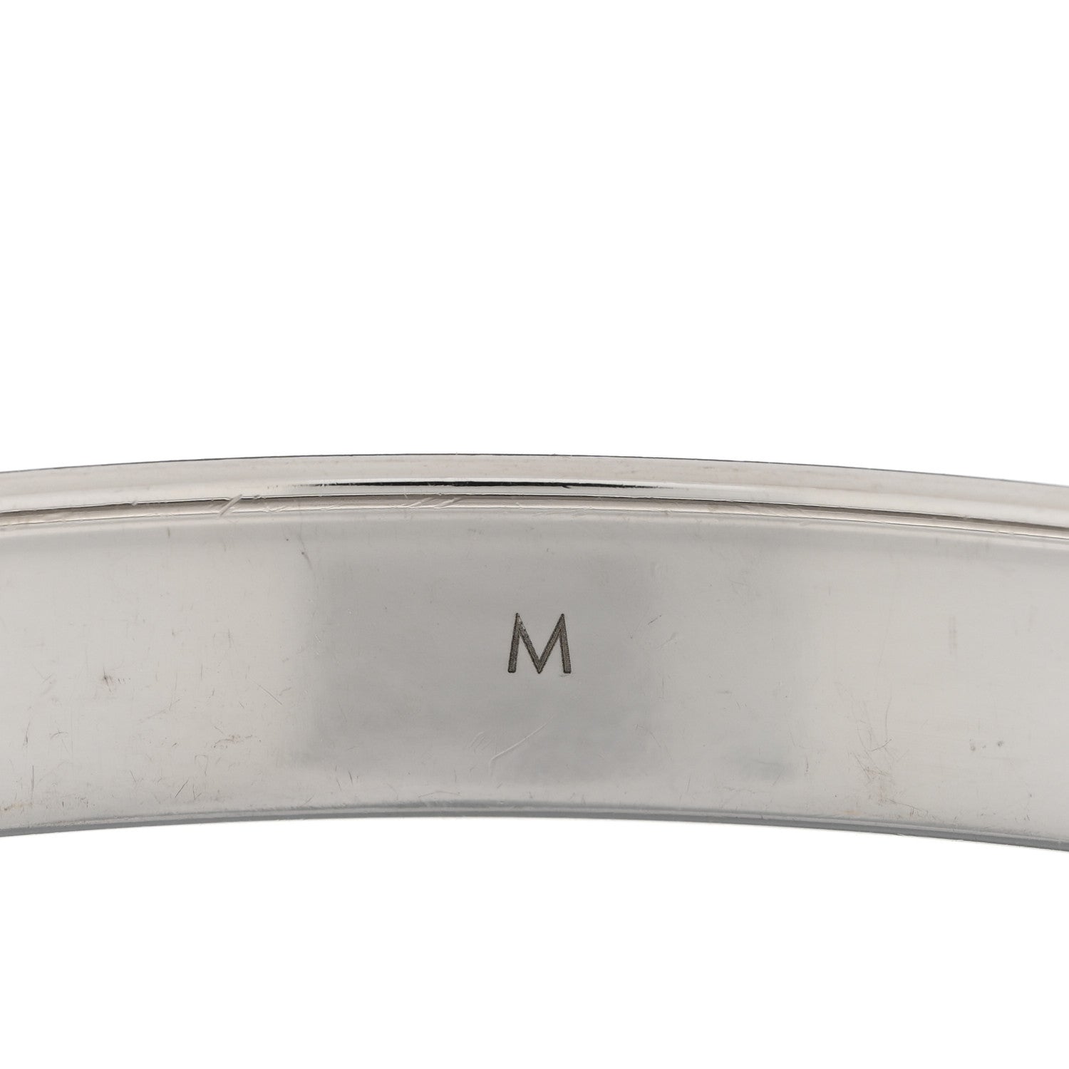 Louis Vuitton Brass Palladium Plated Nanogram Cuff M Silver 5 of 6