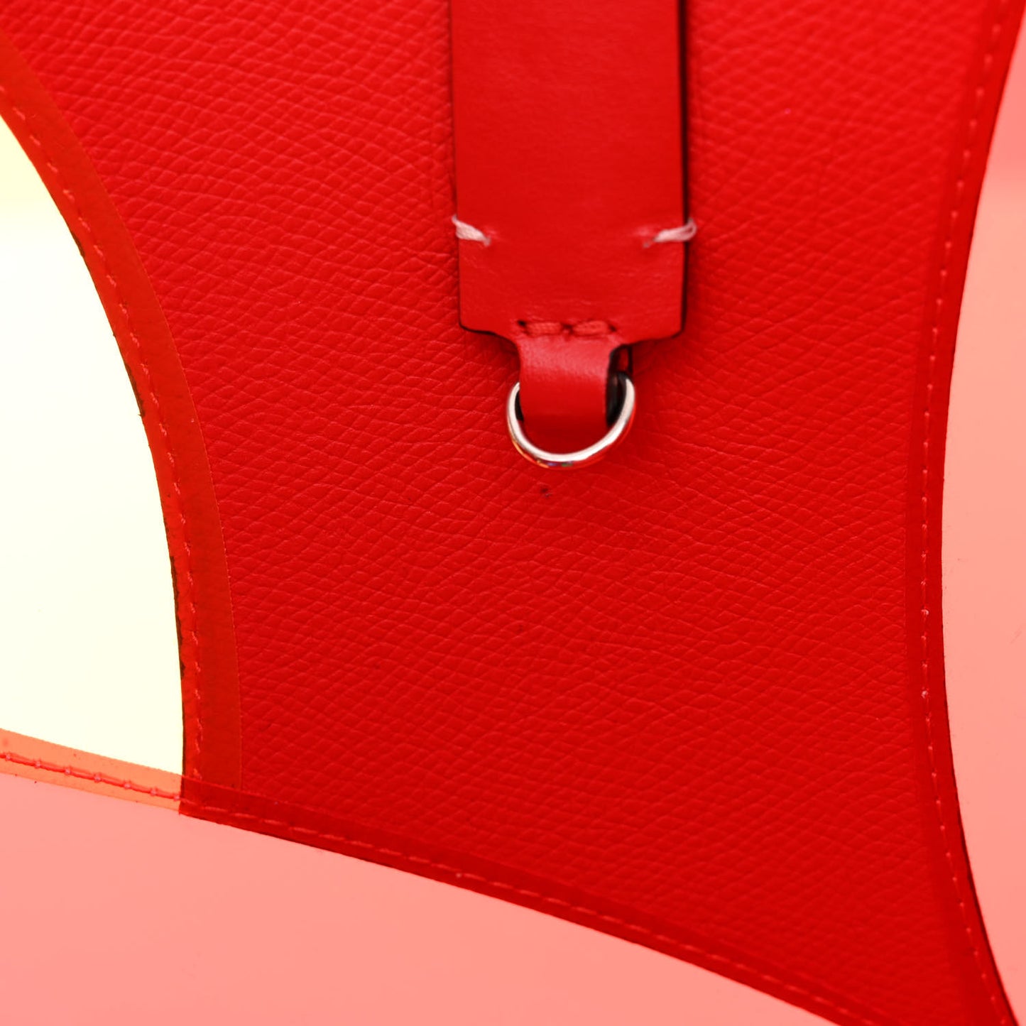 Calfskin PVC Love Spikes East West Cabata Tote Latte Multicolor